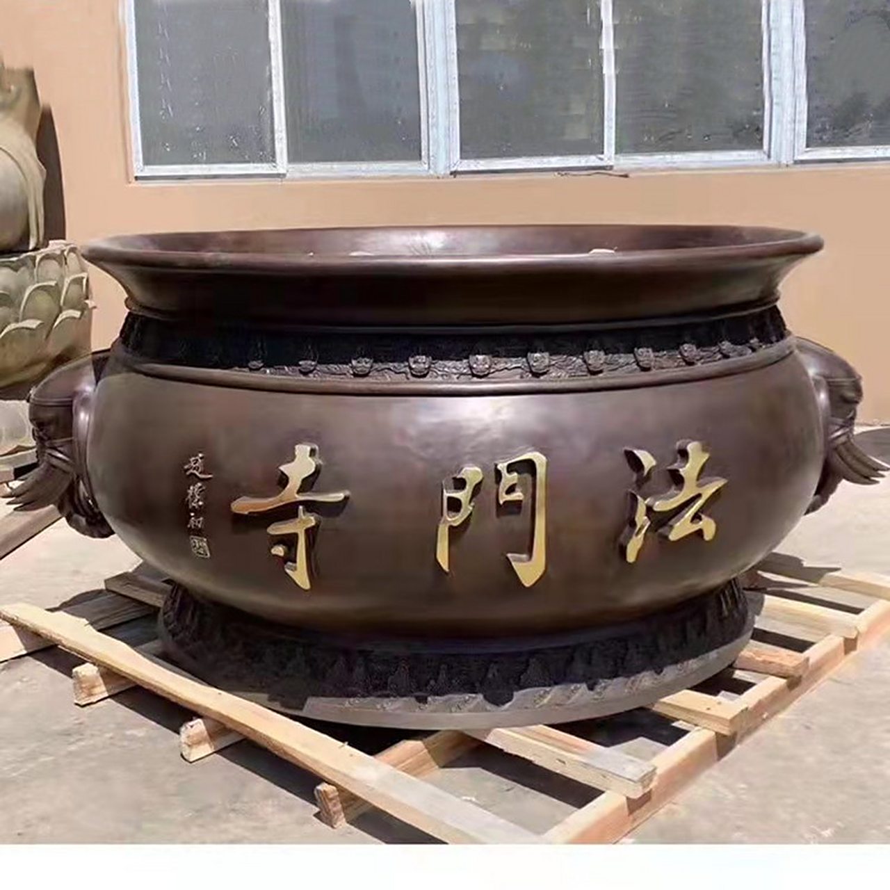 铜大缸 养花铜大缸 寺庙铜大缸雕塑摆件 进忠铜缸铸造厂 专业铸造铜大