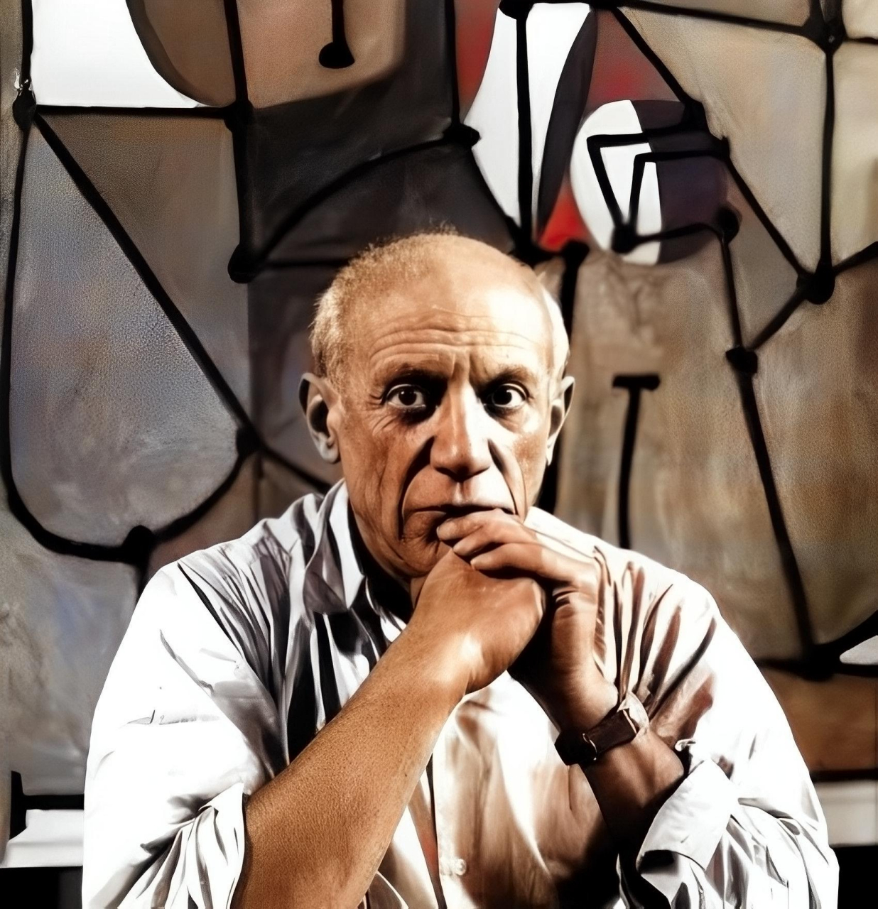 1956年,西班牙斗牛场,一位比基尼美女在观看比赛时向后倾斜,亲吻