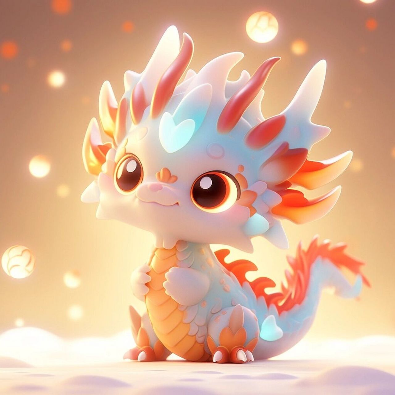 ai绘图的奇妙世界  这个龙宝宝简直是太可爱了!