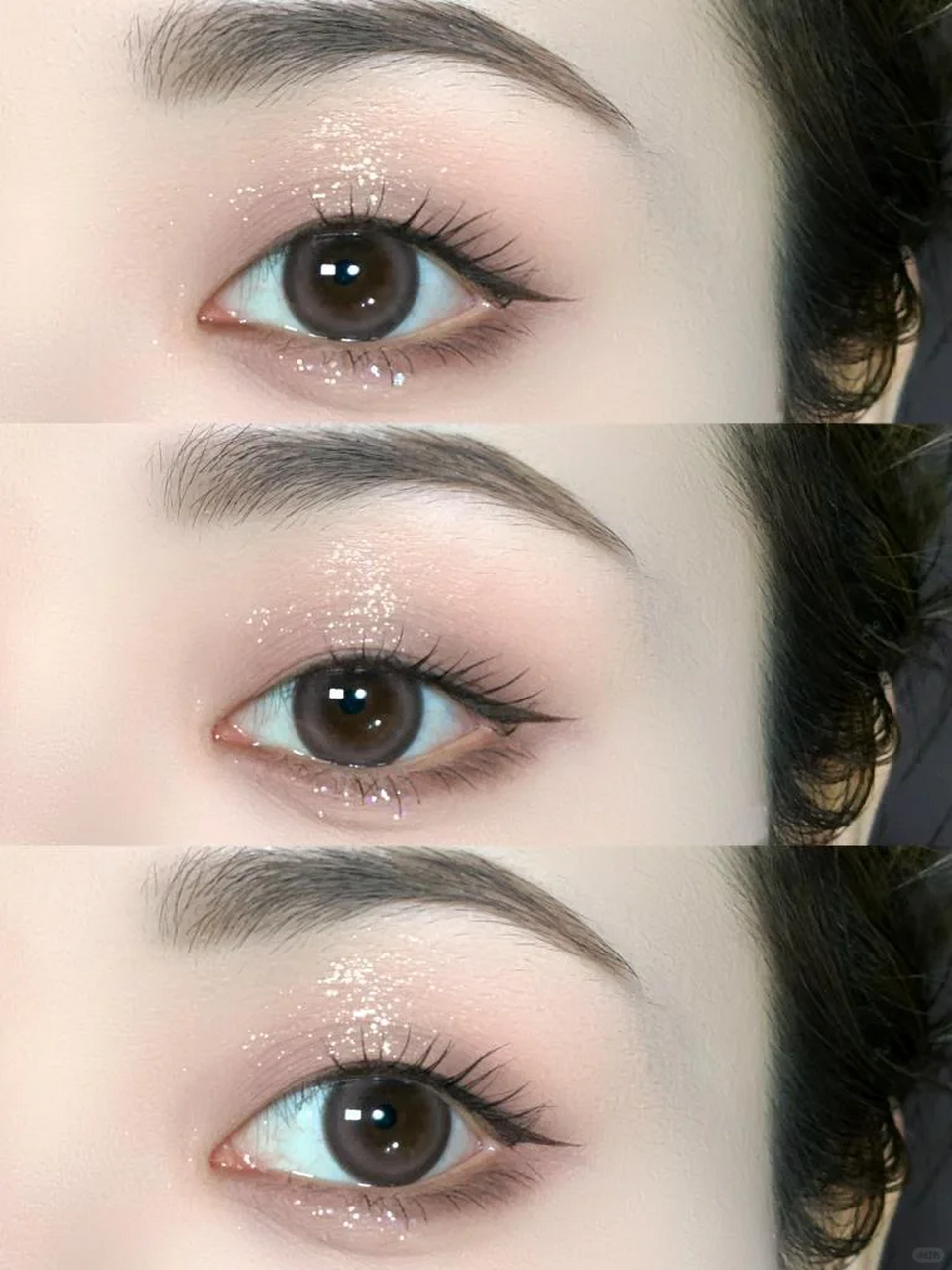 单眼皮美瞳合集 终于找到了适合单眼皮的眼妆画法 搭配moody 的line