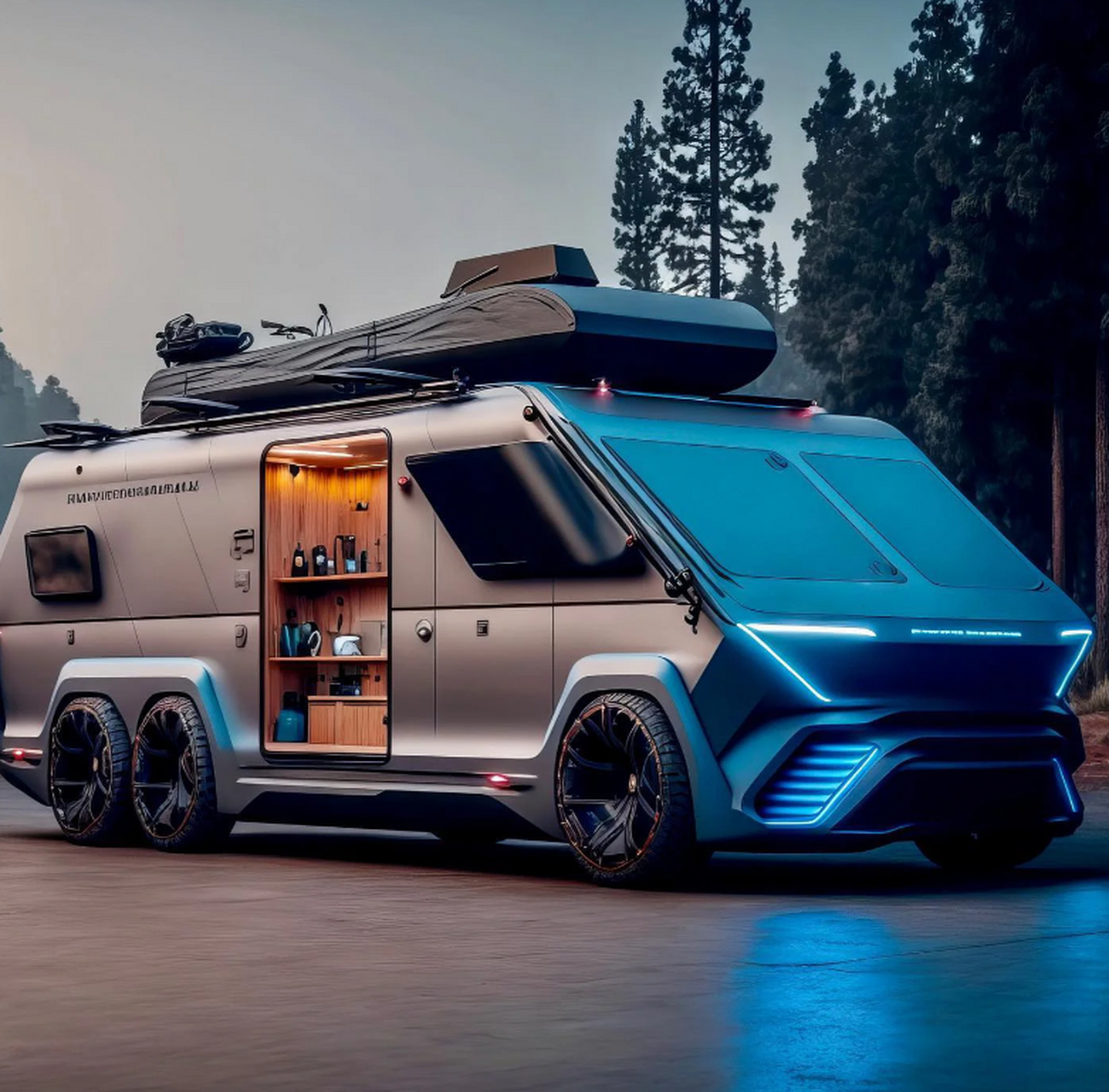 未来房车带来移动家居新理念 行走的概念——未来移动家居的房车!