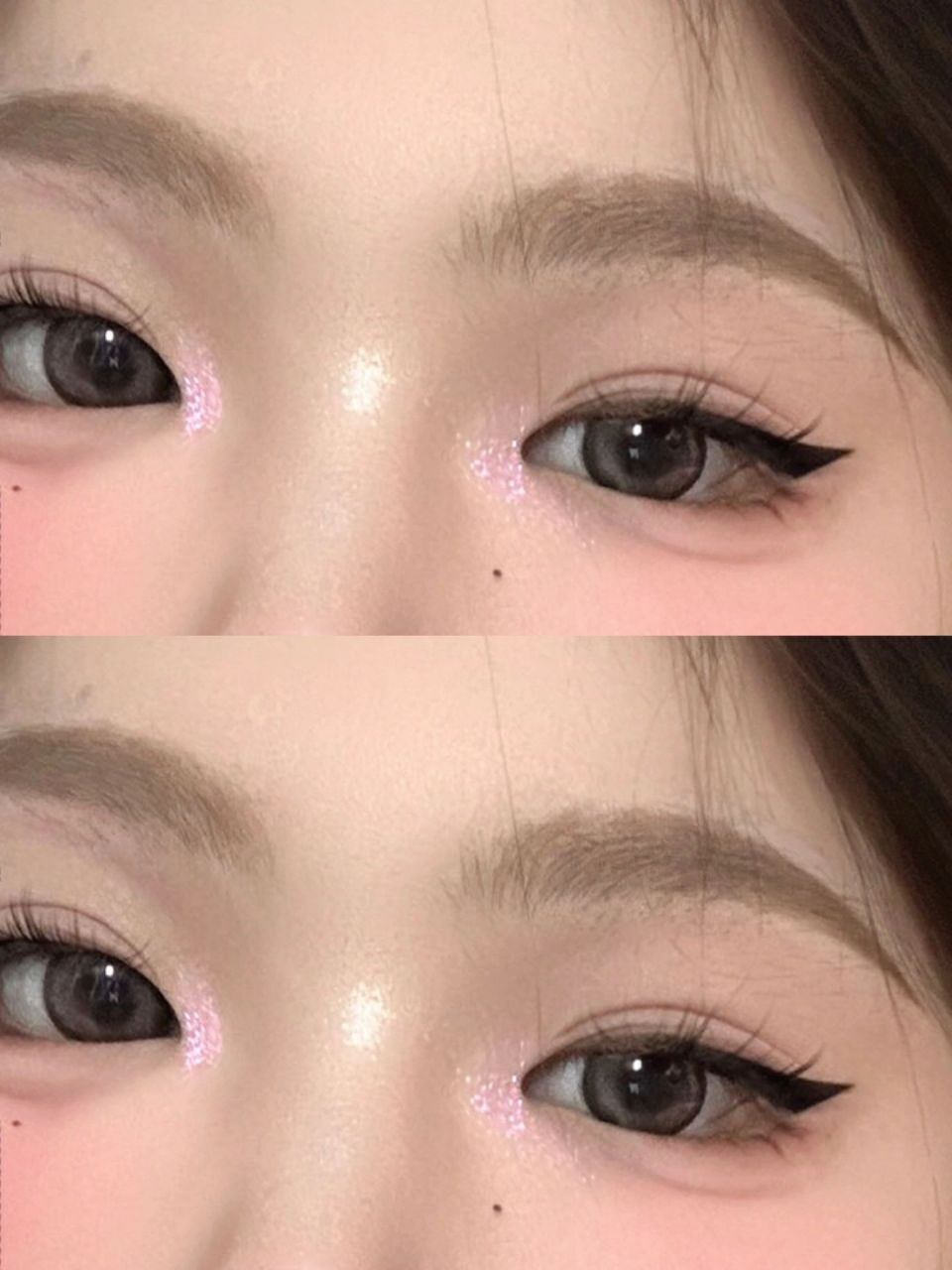 温温柔柔显嫩甜妹妆容 浅咖色的眉毛尊滴显得人狠狠温柔住了!