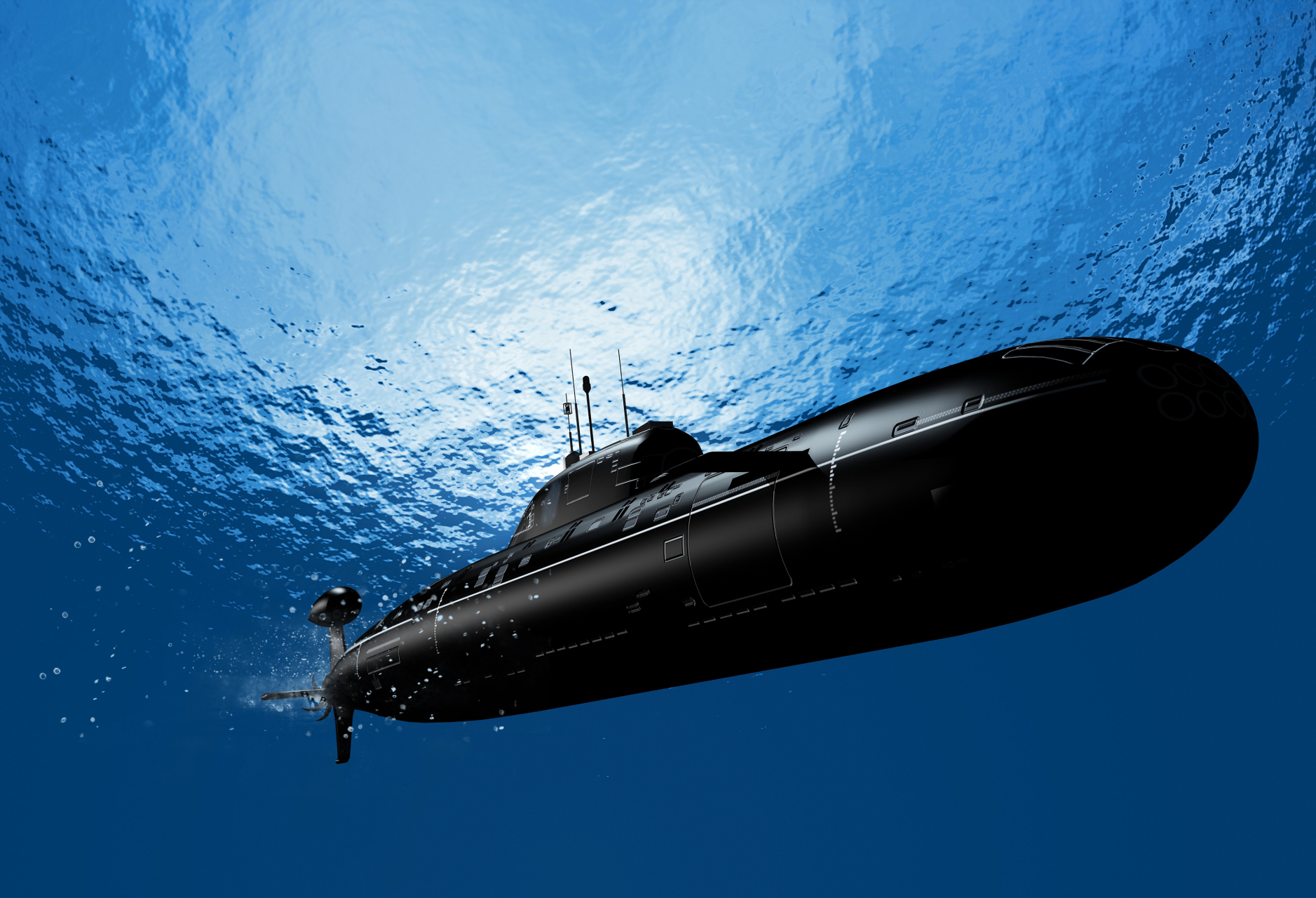 水滴型核潜艇图片