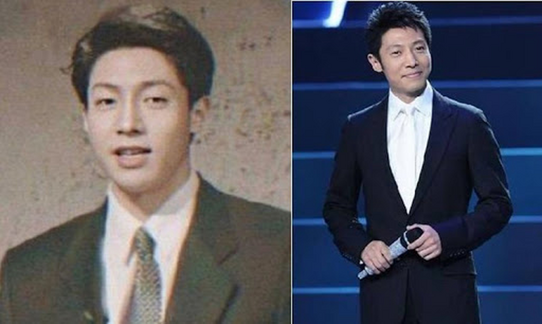 "央视boys"年轻照真帅!朱广权留长发不输小鲜肉,康辉神似林俊贤