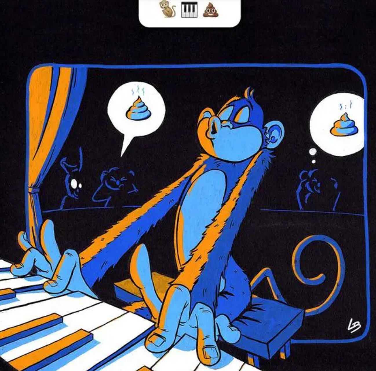 猴哥弹钢琴的水平,不应该是动物里最高的吗?[滑稽]