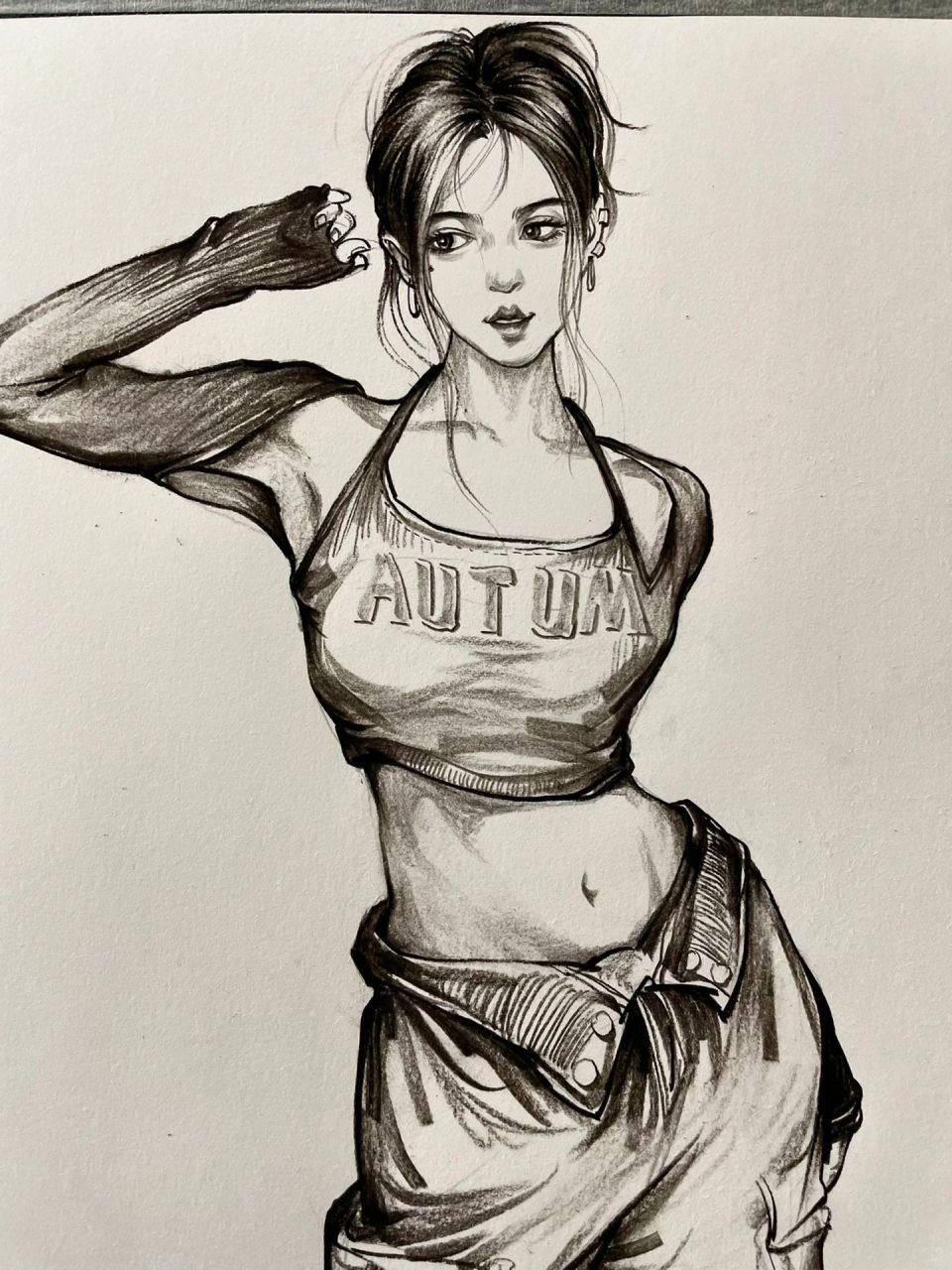 四模速写真是有点菜,来个足球宝贝吧