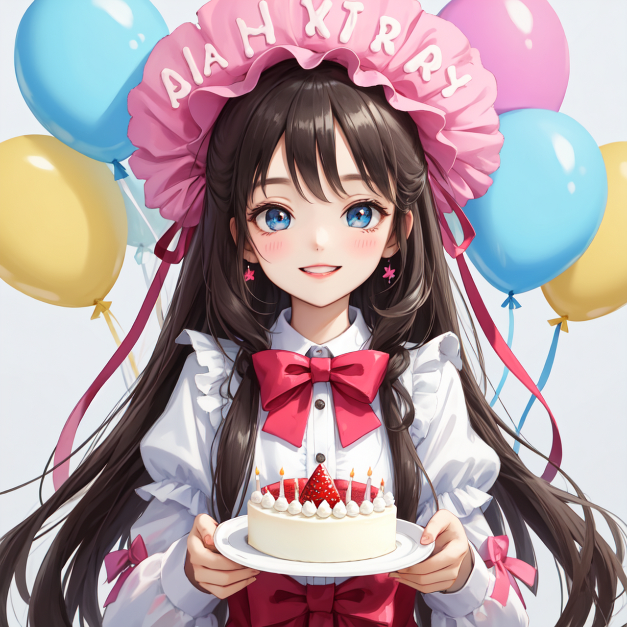 我用ai创作了一组二次元头像,用来祝文心一格生日快乐,大家觉得好看吗