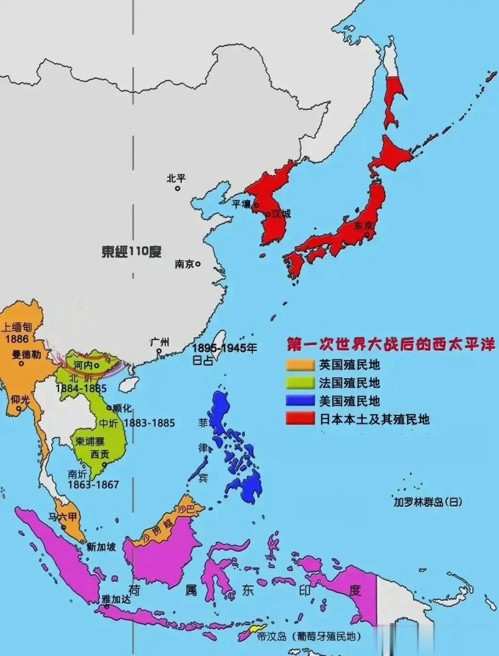 第一次世界大战后的东亚格局,该分的都分了,唯独泰国独善其身.