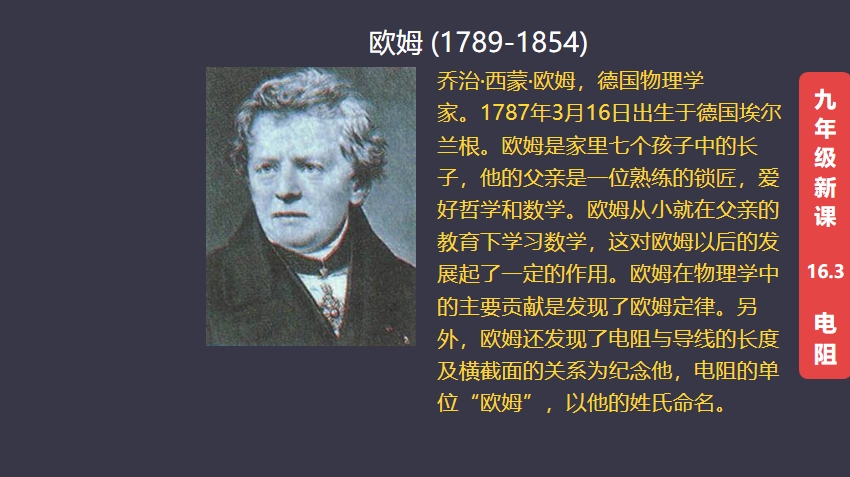 优质作者榜# 乔治·西蒙·欧姆,德国物理学家