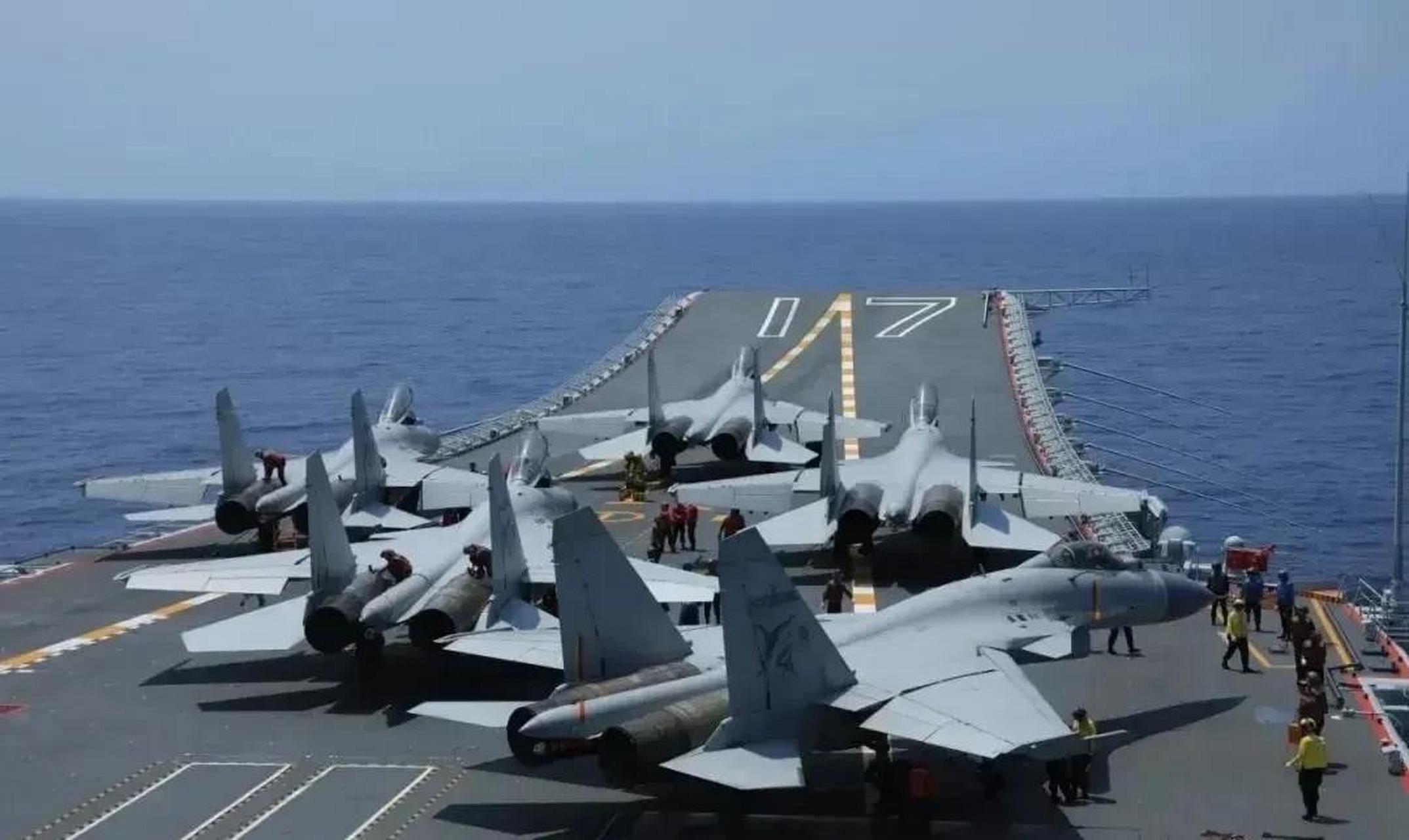 山东舰在西太平洋地区进行舰载机起降训练,根据日本防卫省公布的数据
