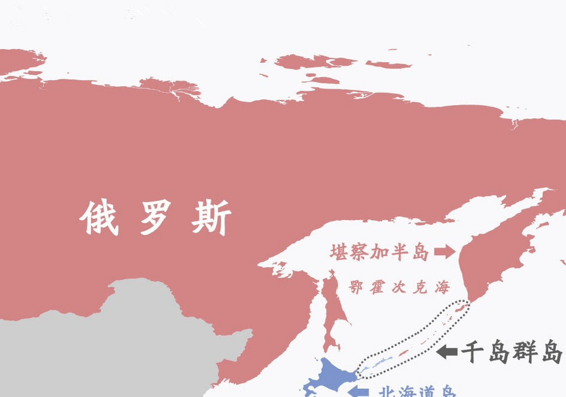鄂霍次克海地图位置图片