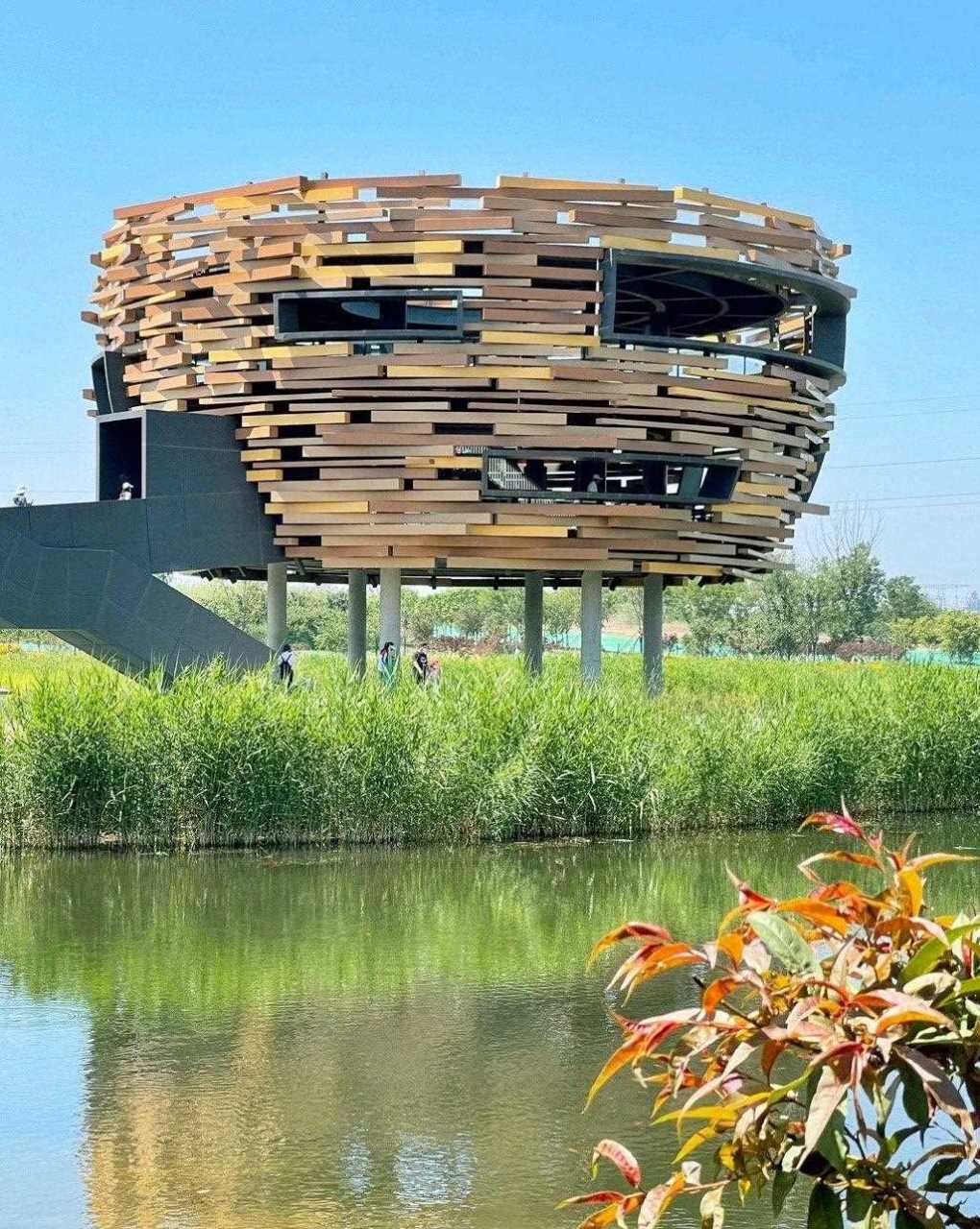 北京温榆河公园,在首届北京网红打卡地评选,排名最高的推荐打卡点票数