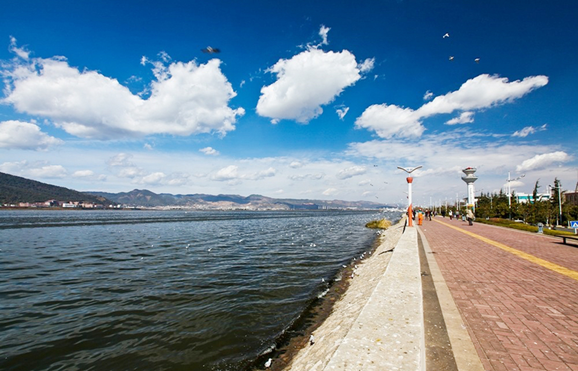 昆明海埂大坝附近景点图片