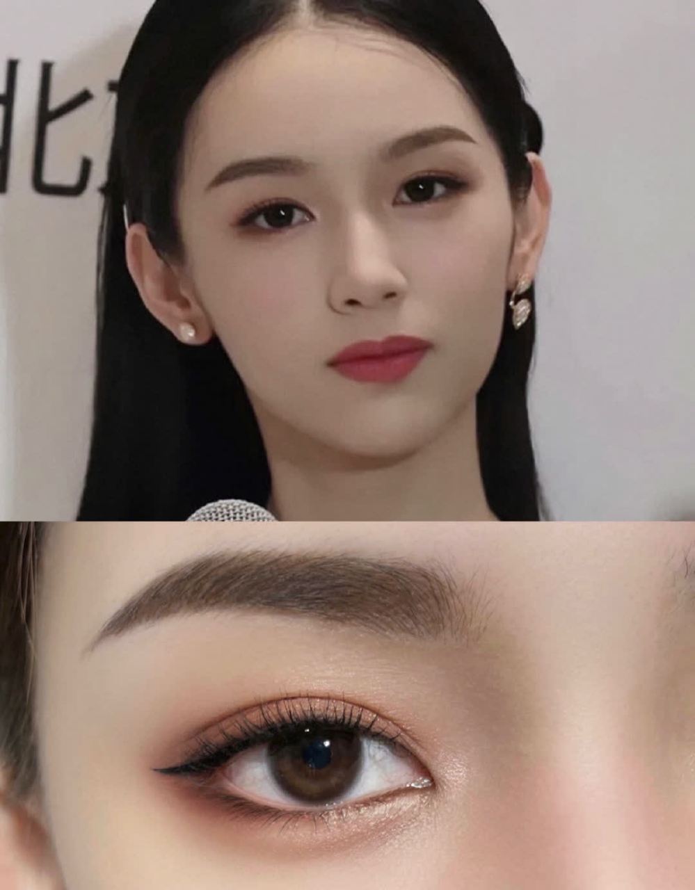 周也的仿妆|高级酷富家千金消肿眼妆    周也的照片真是美出了新高度!