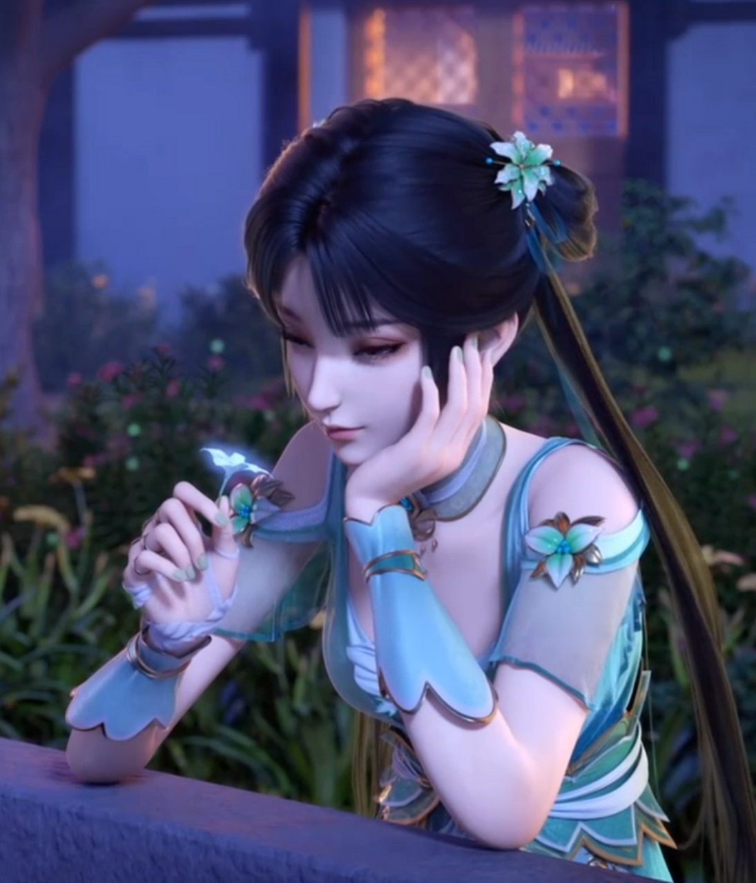 伤心花,伤心人,痴情勇敢,清丽绝伦.晚安,碧瑶!