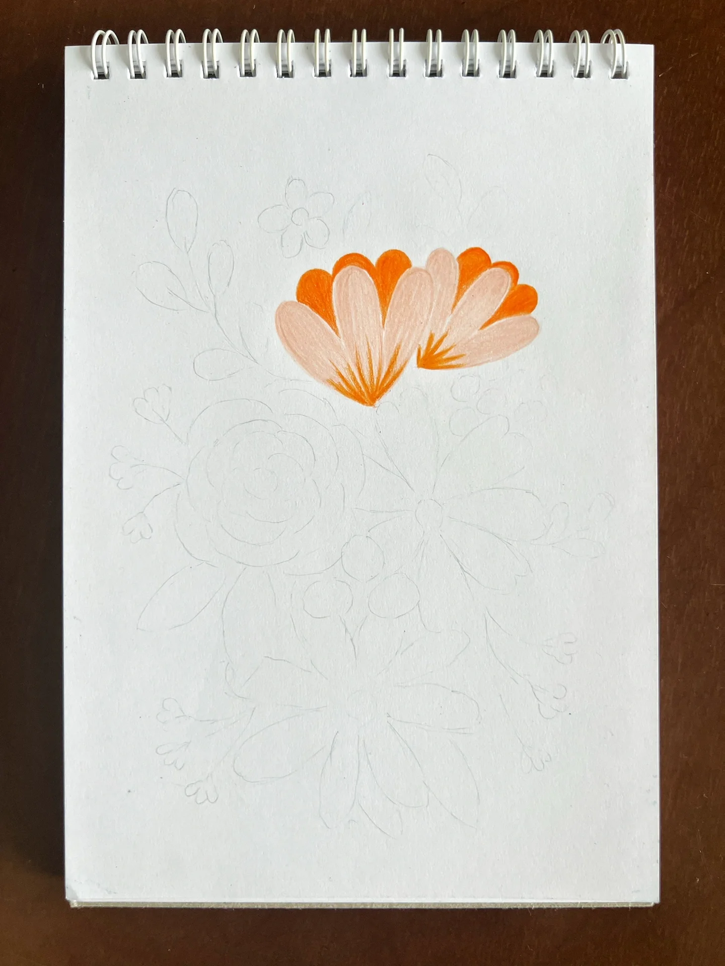 治愈系花束98|彩铅画