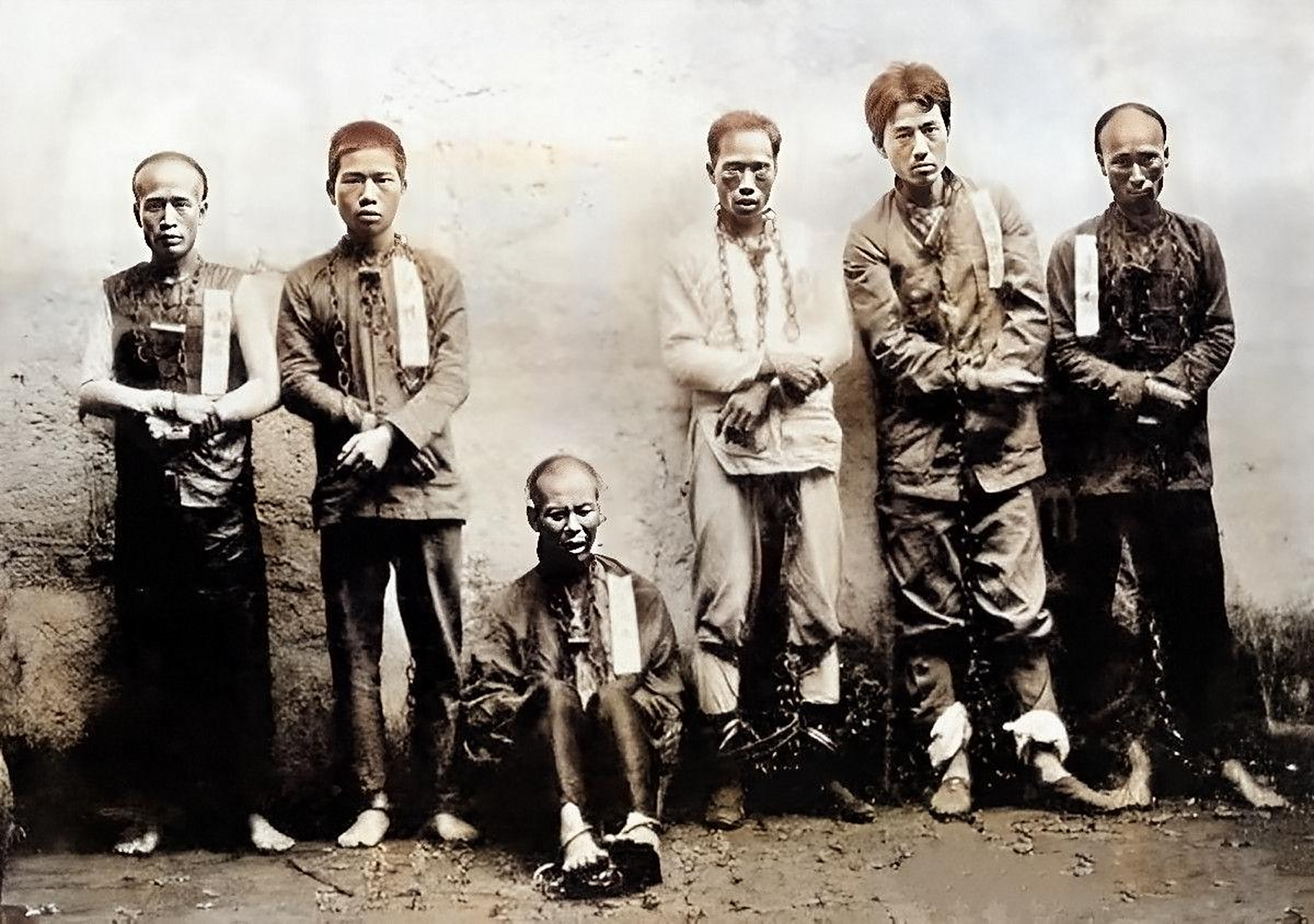 1911年,图中的人都是参加黄花岗起义的战士.