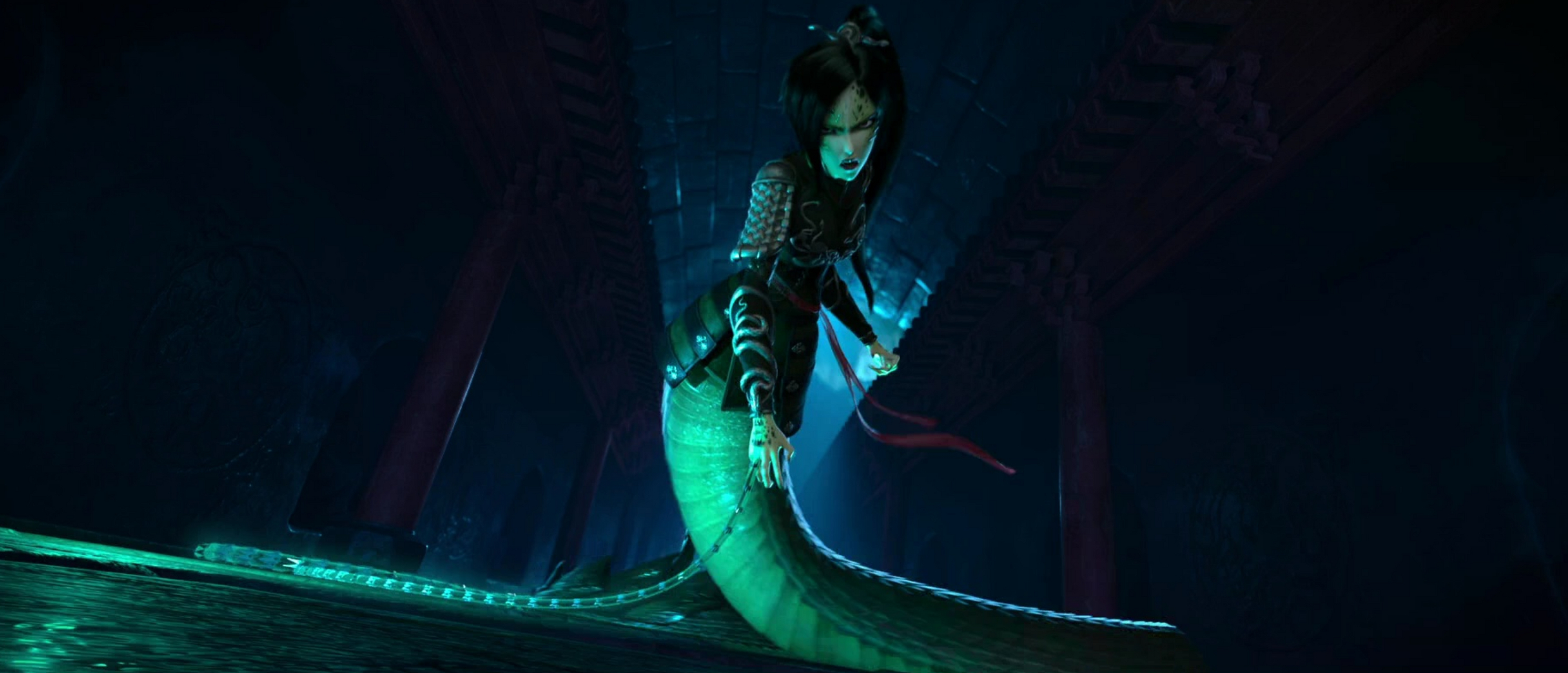 白蛇缘起# 小青的设定好酷噢,尤其是p2的变化形态,好飒!