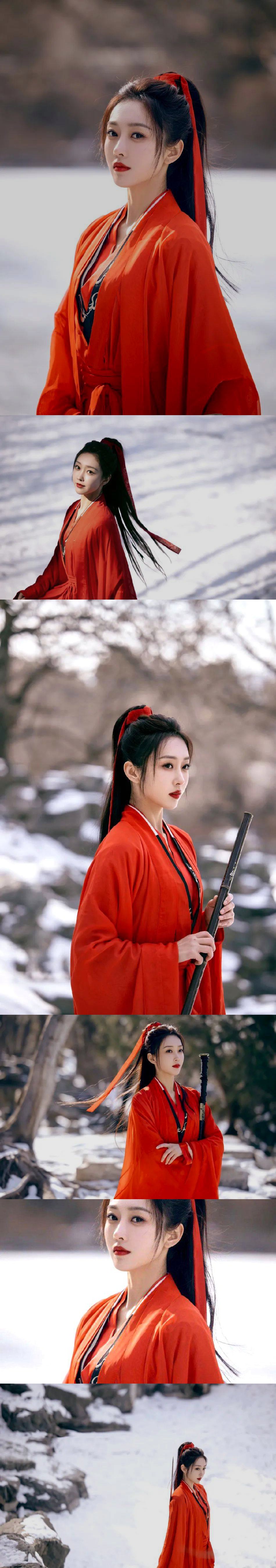 宣璐古装红衣造型太绝了!艳若桃李美得让人窒息 #宣璐