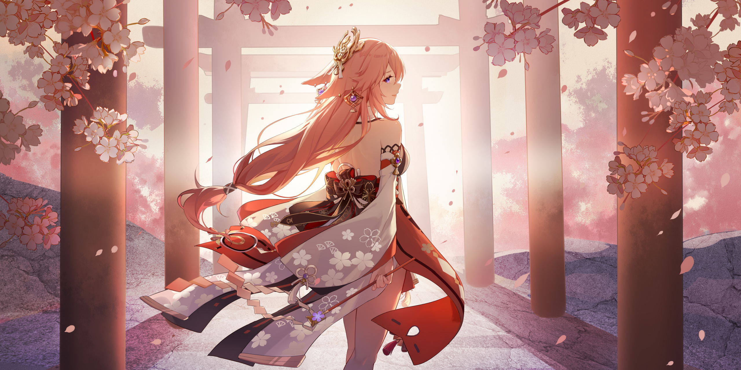 画师:mori森 #原神# #八重神子
