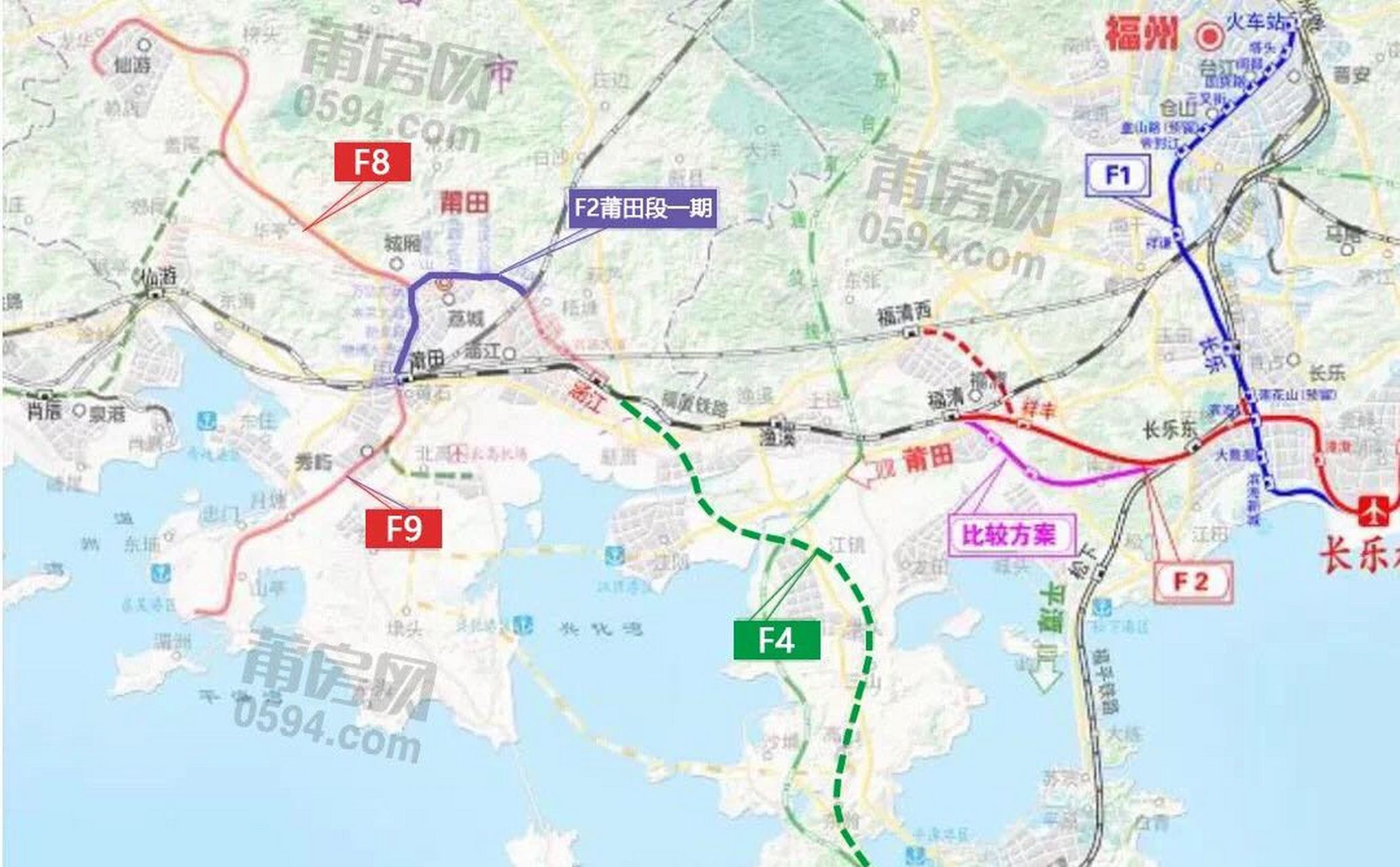 平潭规划新建f4城际铁路,贯穿金井湾,直达厦漳泉!
