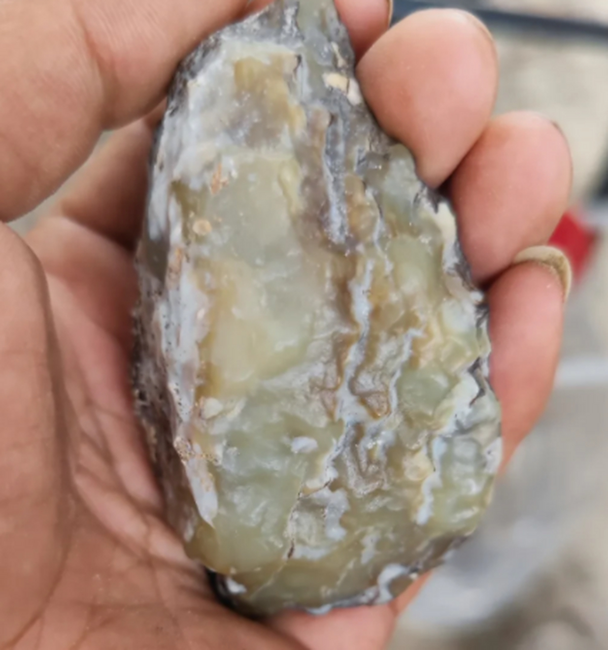 新疆戈壁滩上捡到一块丑陋的石头,大师却说是黑皮戈壁黄玉,价值不菲是