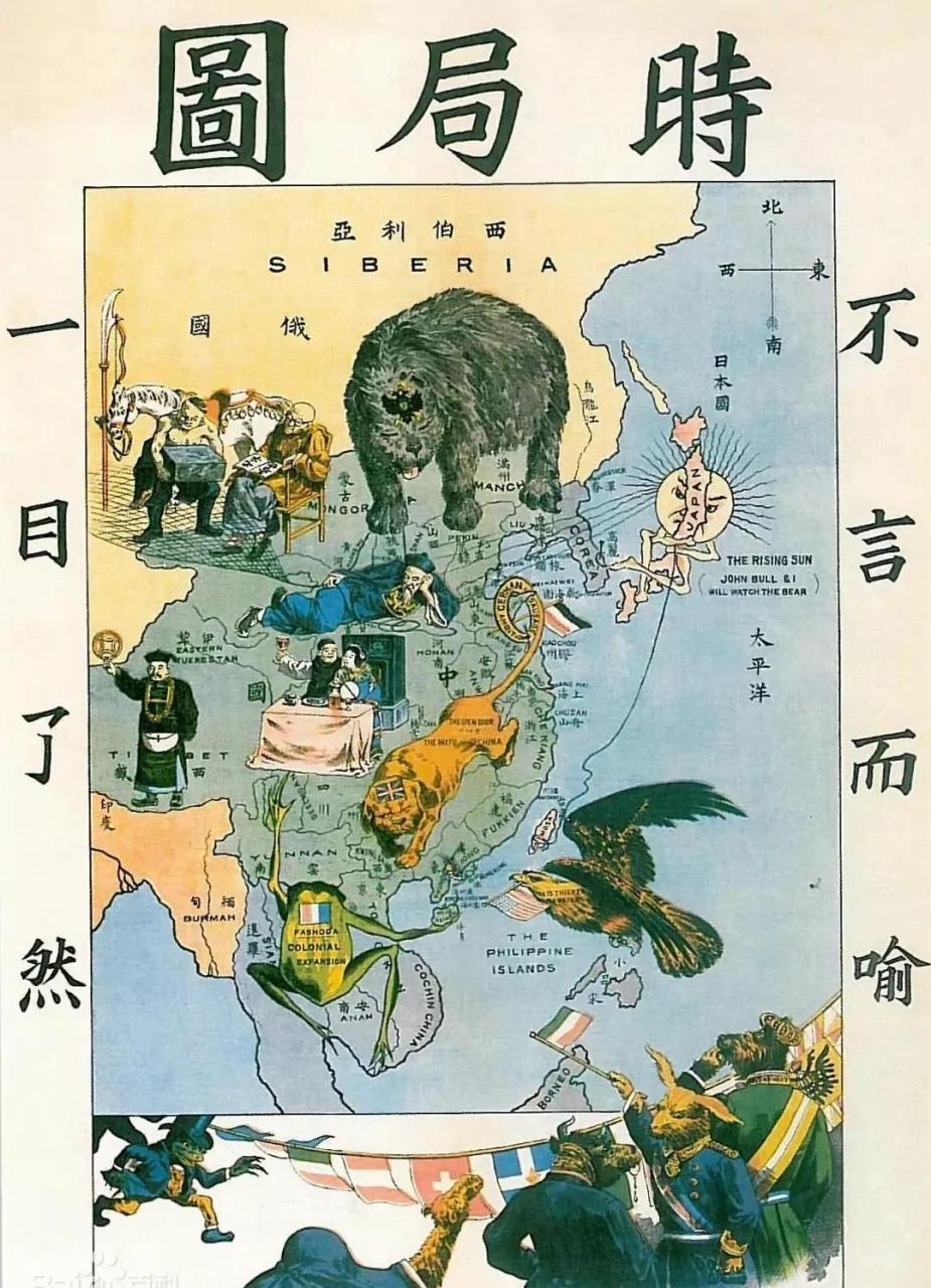 清末的《时局图》"不言而喻,一目了然",时刻保持警惕,时刻保持清醒
