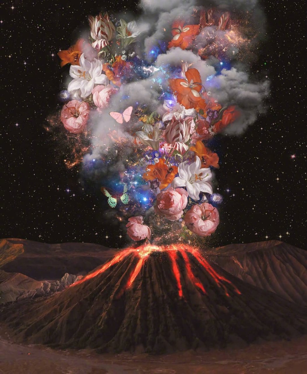 indg0 数字拼贴作品  这位摄影师的风格是温柔浪漫的,图片大都是温柔