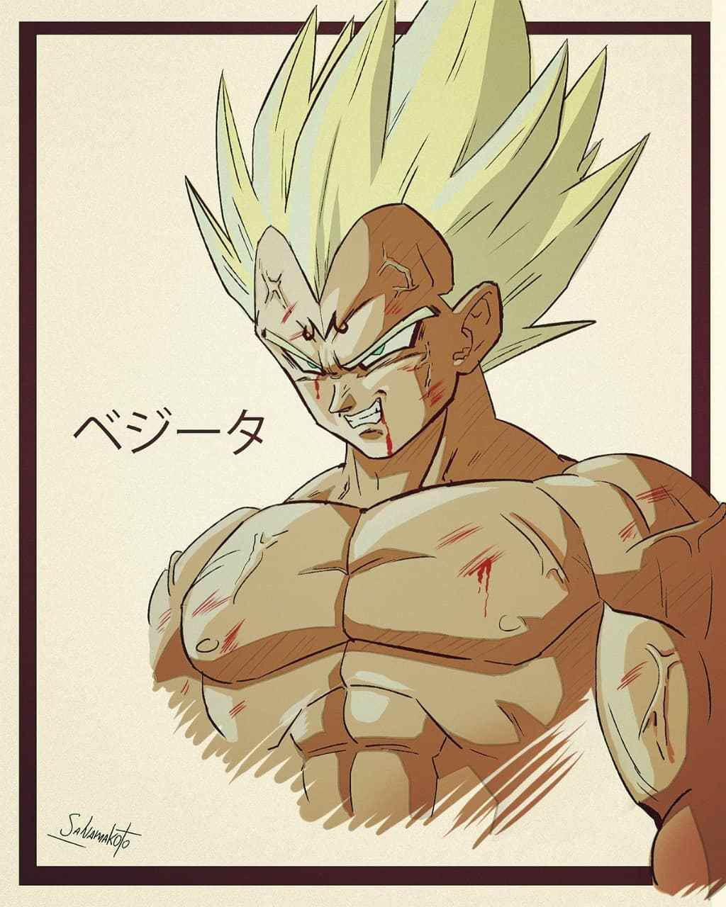 贝吉塔的肌肉真猛 #龙珠