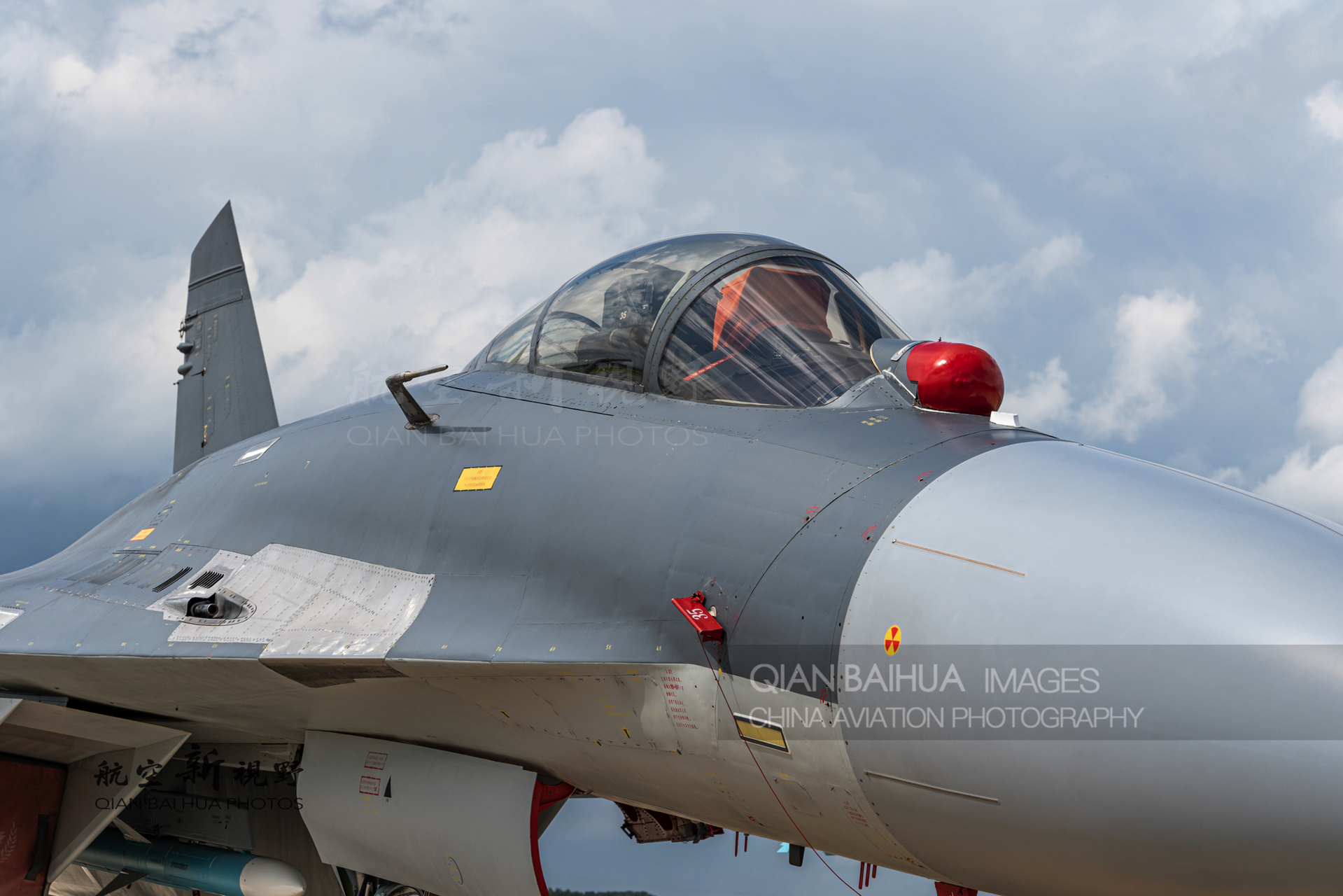 曾经只能在网络上下载白头的歼-11bg战斗机的纳米图,如今近距离看到这
