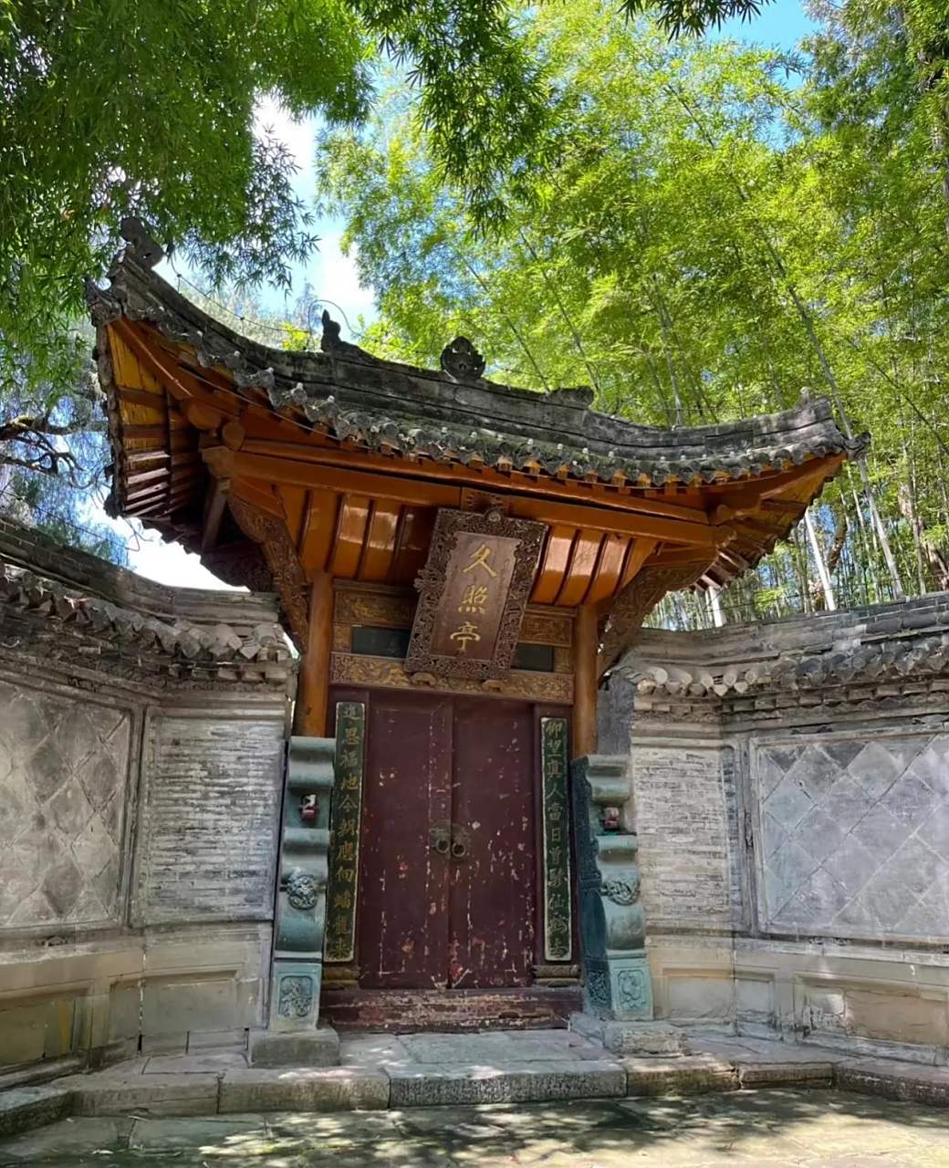 巴巴寺|阆中始建于清康熙28年,久照亭大殿为巴巴寺的中心建筑,高大