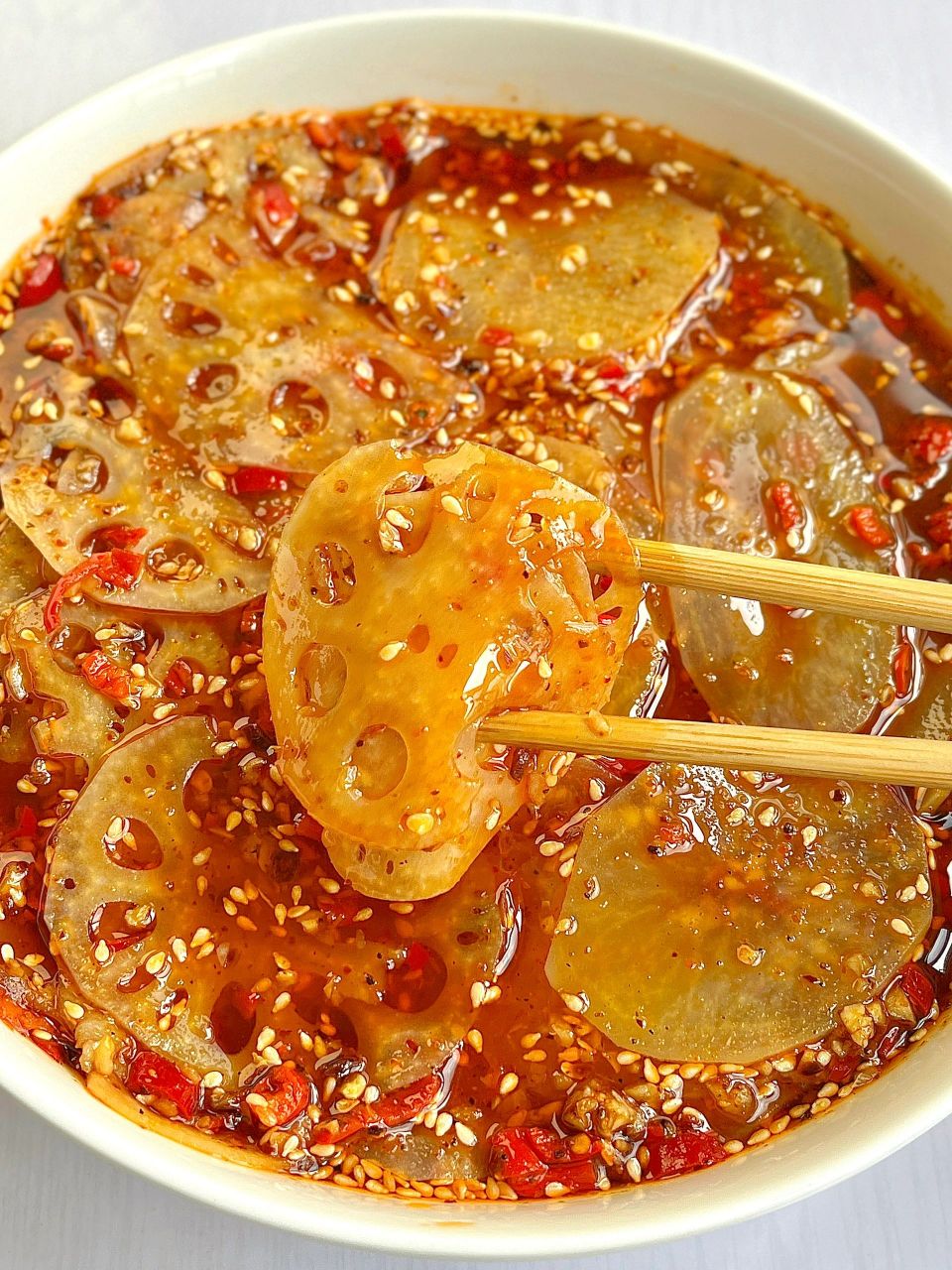 麻辣脆爽的捞汁土豆藕片!