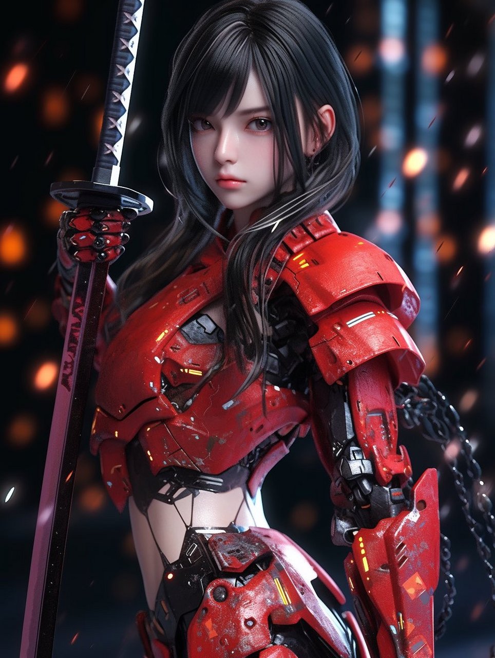 机甲女武士#ai绘画# #ai艺术季# #机甲