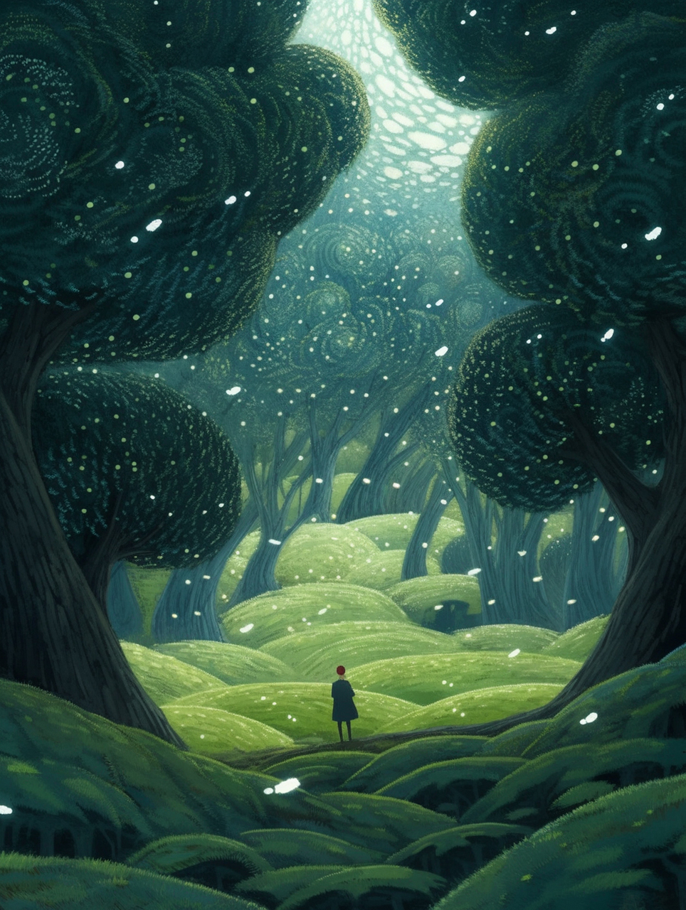 魔法森林的奇幻插画世界  今天的主题是魔法森林.