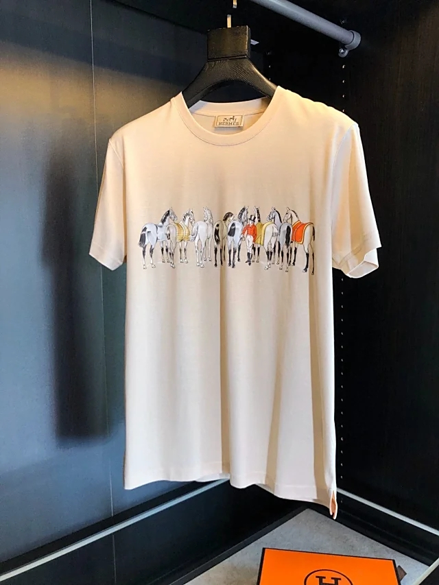 爱马仕男士高端时尚休闲短袖