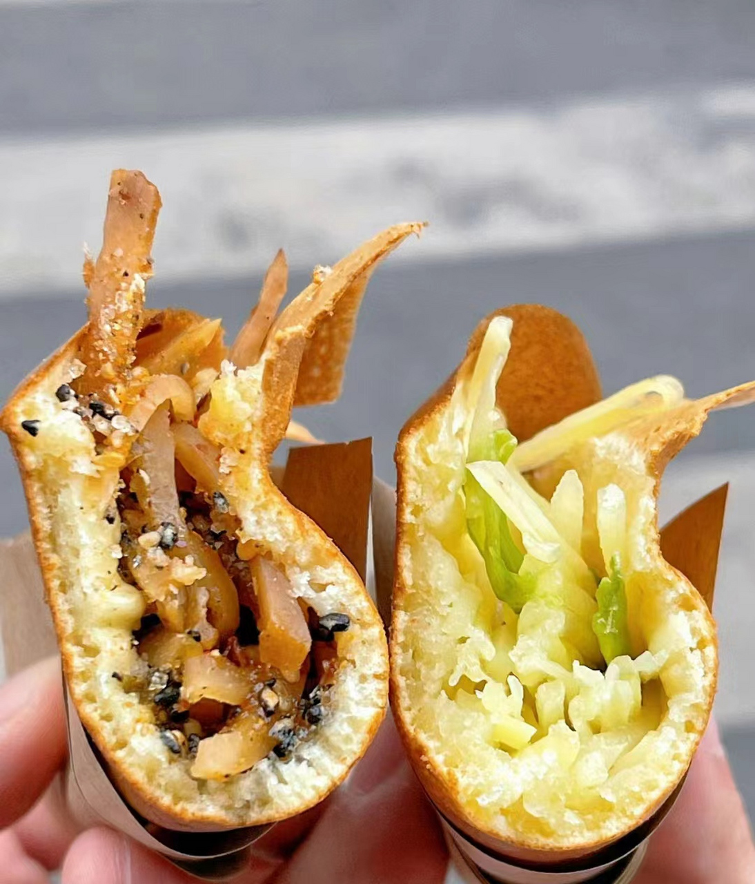 蛋烘糕,成都本地小吃,听起来就让人流口水.