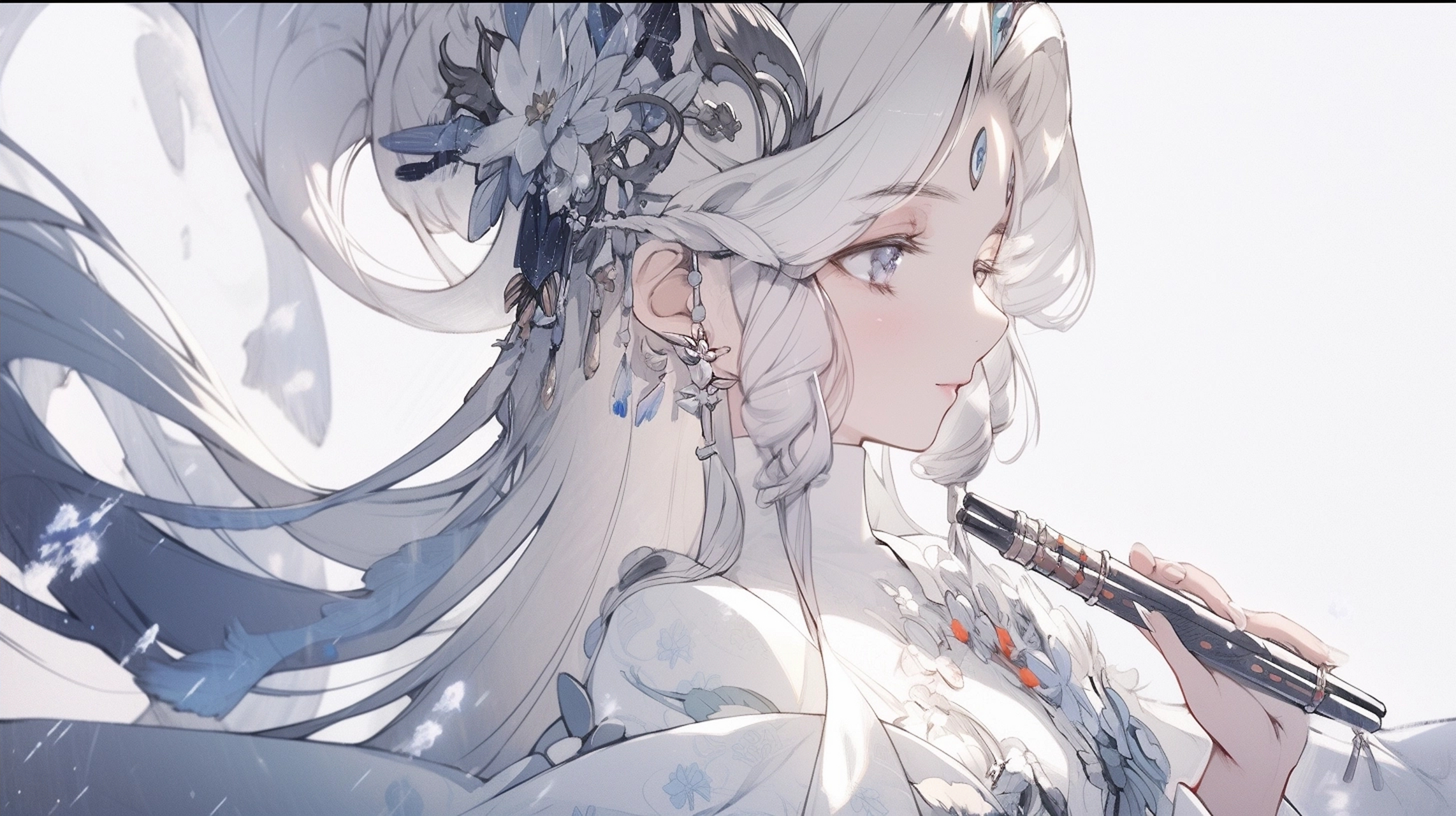 电脑壁纸# #二次元美图# #美女# #二次元# #古风美女# 一人一剑,逆行