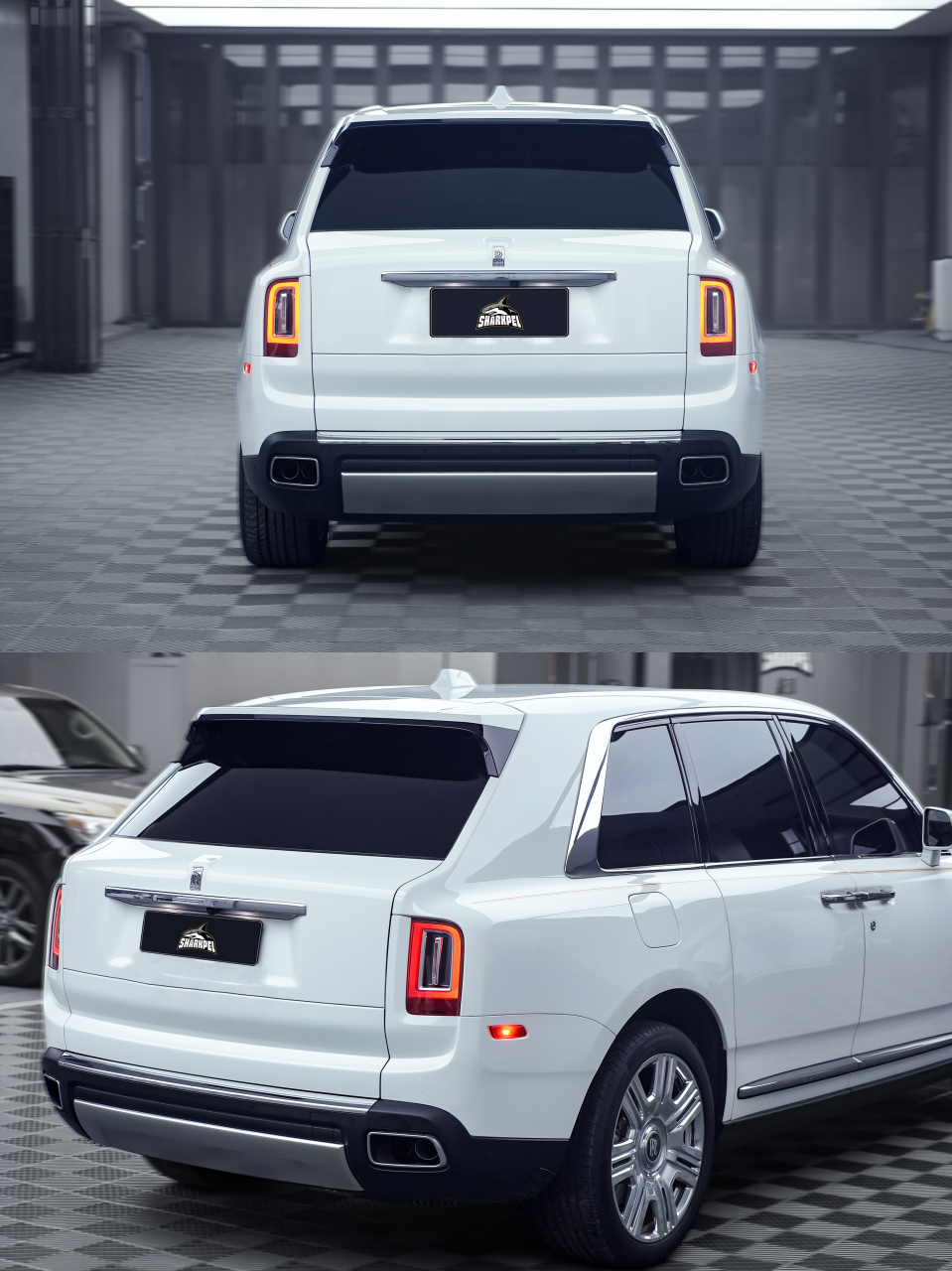 劳斯莱斯库里南实例 劳斯莱斯库里南装贴银鲨隐形车衣