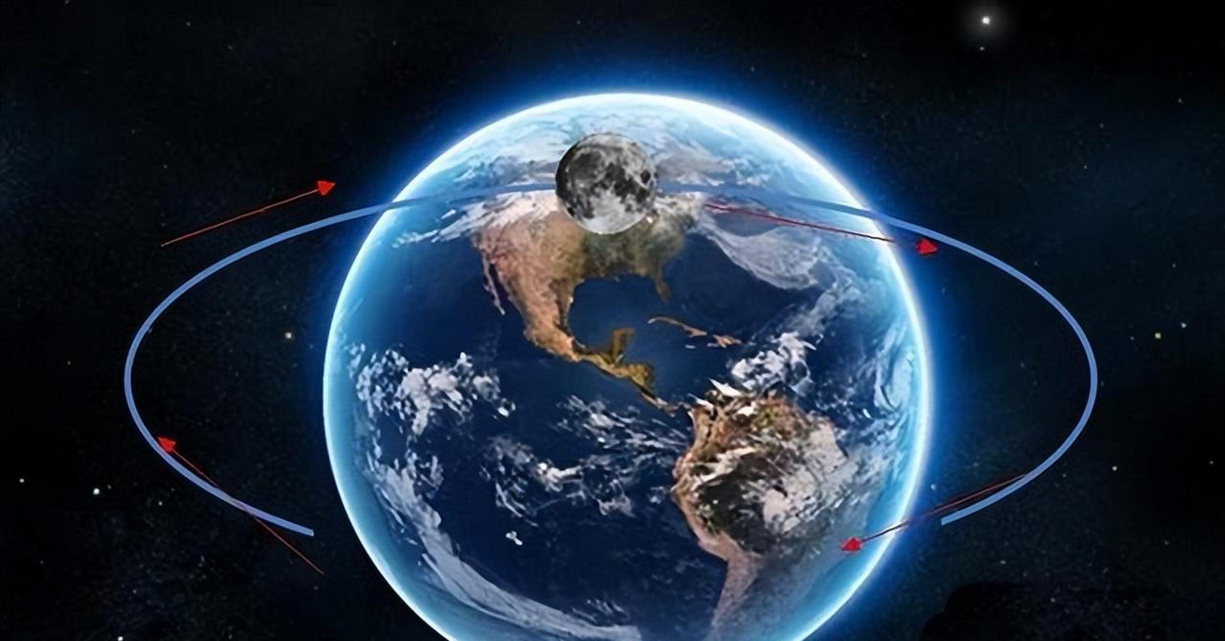 在地球的我们每天都会经历着白昼和黑夜,这是因为地球每时每刻都在