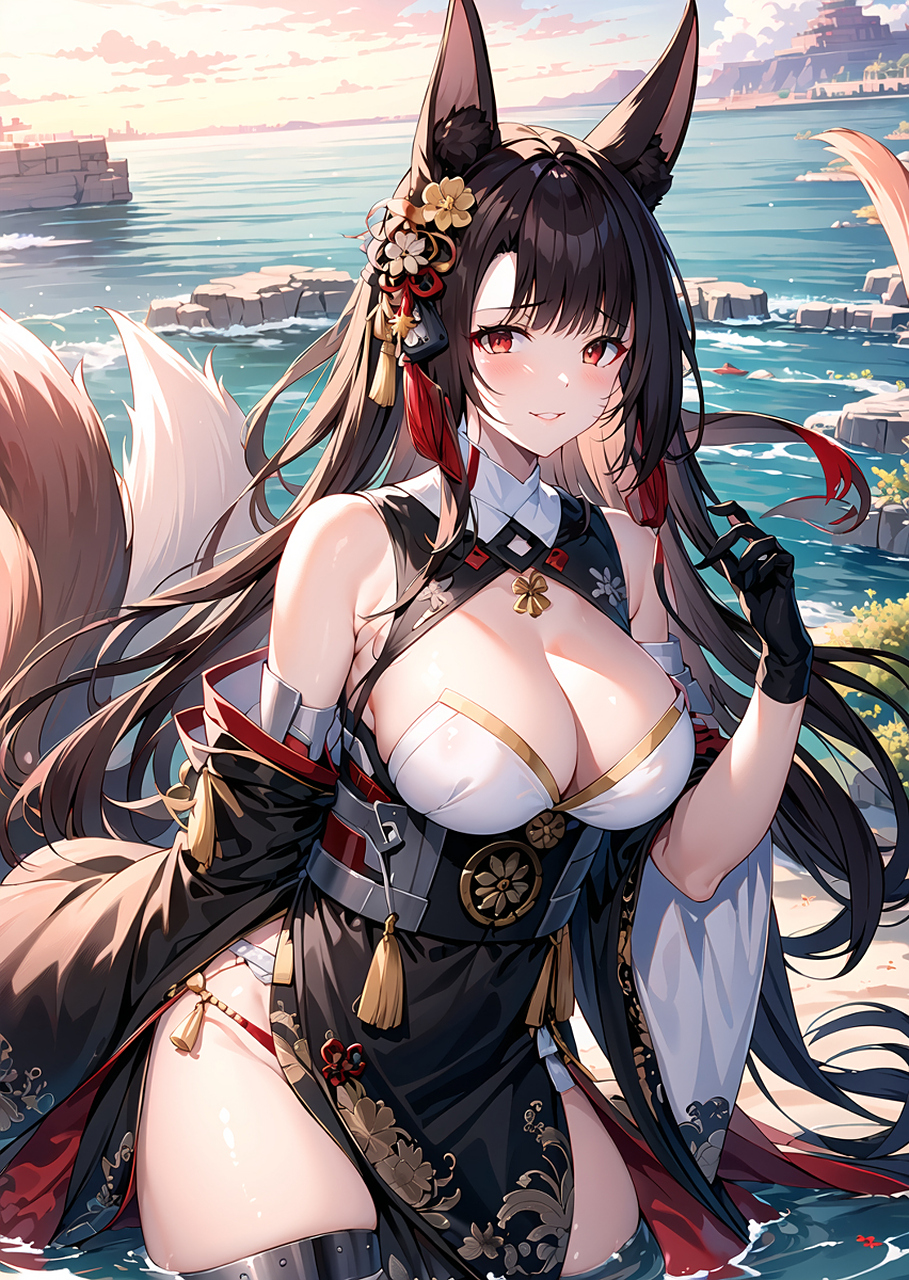 涩涩的赤城[滑稽]  #碧蓝航线