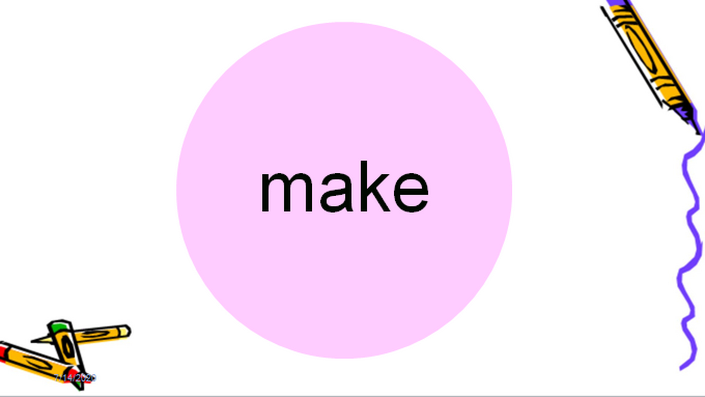 make 用来表达构造,建立和创造的意思,用来表达创造出可以触碰的饰镲