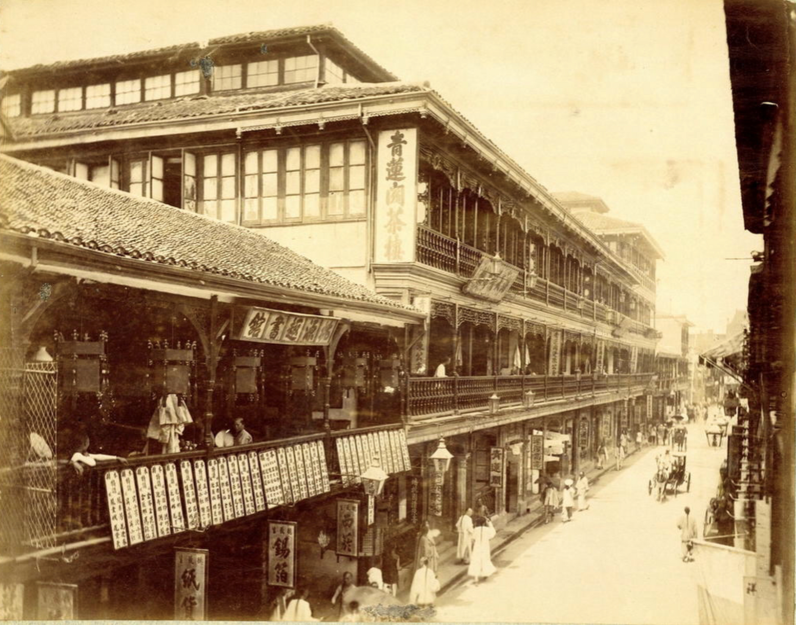 1890年代上海四马路街景