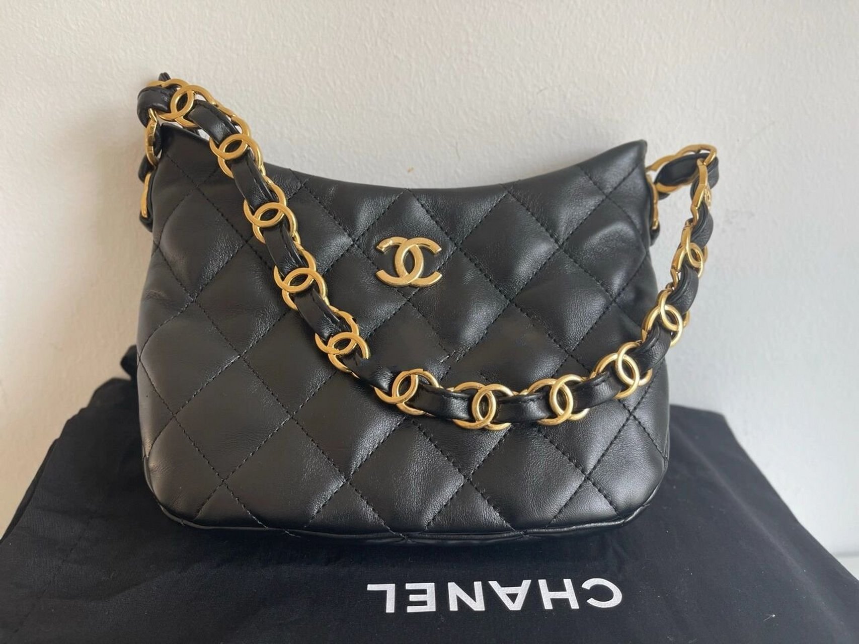 chanel 22k hobo爆款腋下包细节尺寸