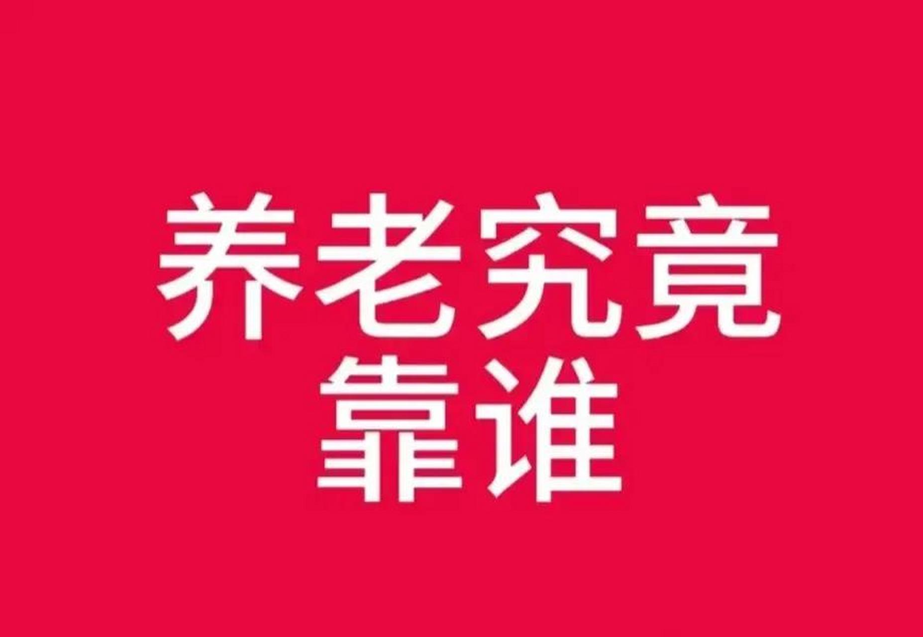 2005年,有人说老年人不能依靠政府.2012年,据说他们会自己养老.
