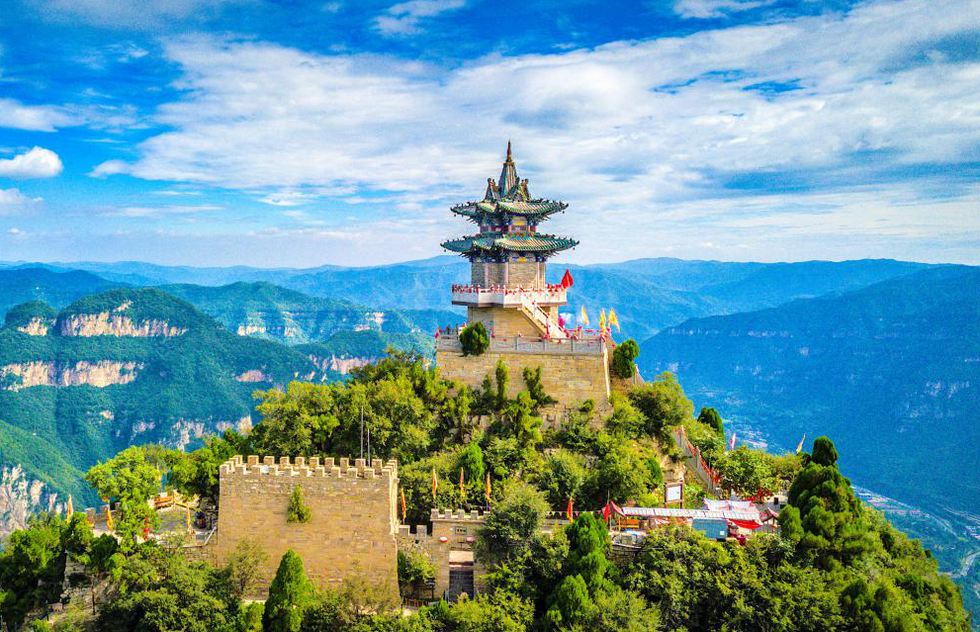 快来山西云丘山】 山西省临汾市乡宁县云丘山,历史悠久,文化底蕴深厚