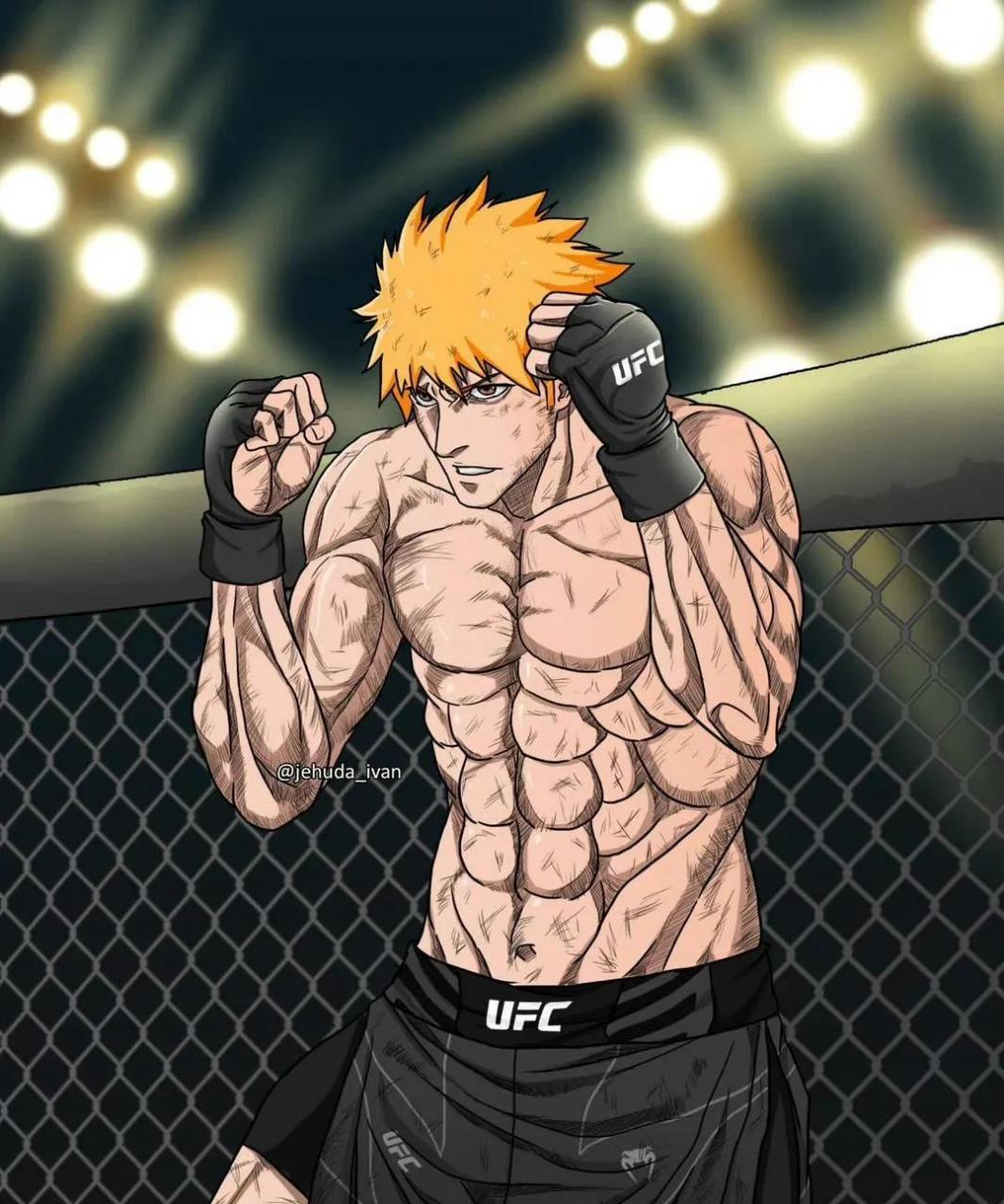 gif创作人# 当动漫选手进入ufc的八角笼, 撇开龙珠角色和光头,你觉得