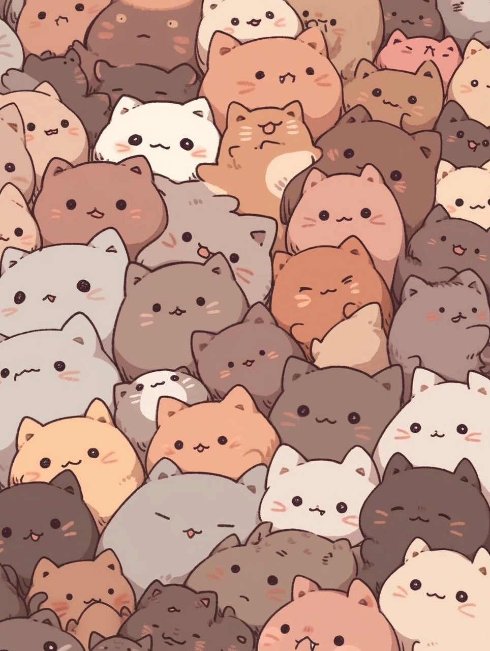 头像壁纸喵了个咪 猫猫叠叠乐
