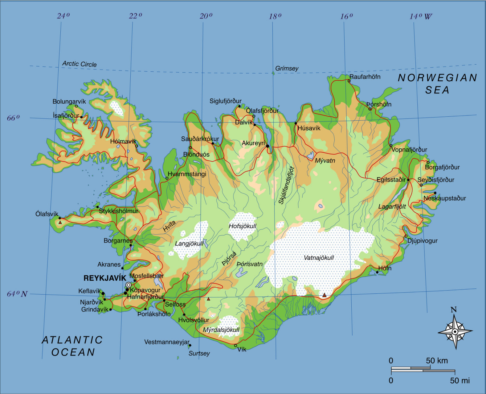 冰岛气候类型分布图图片