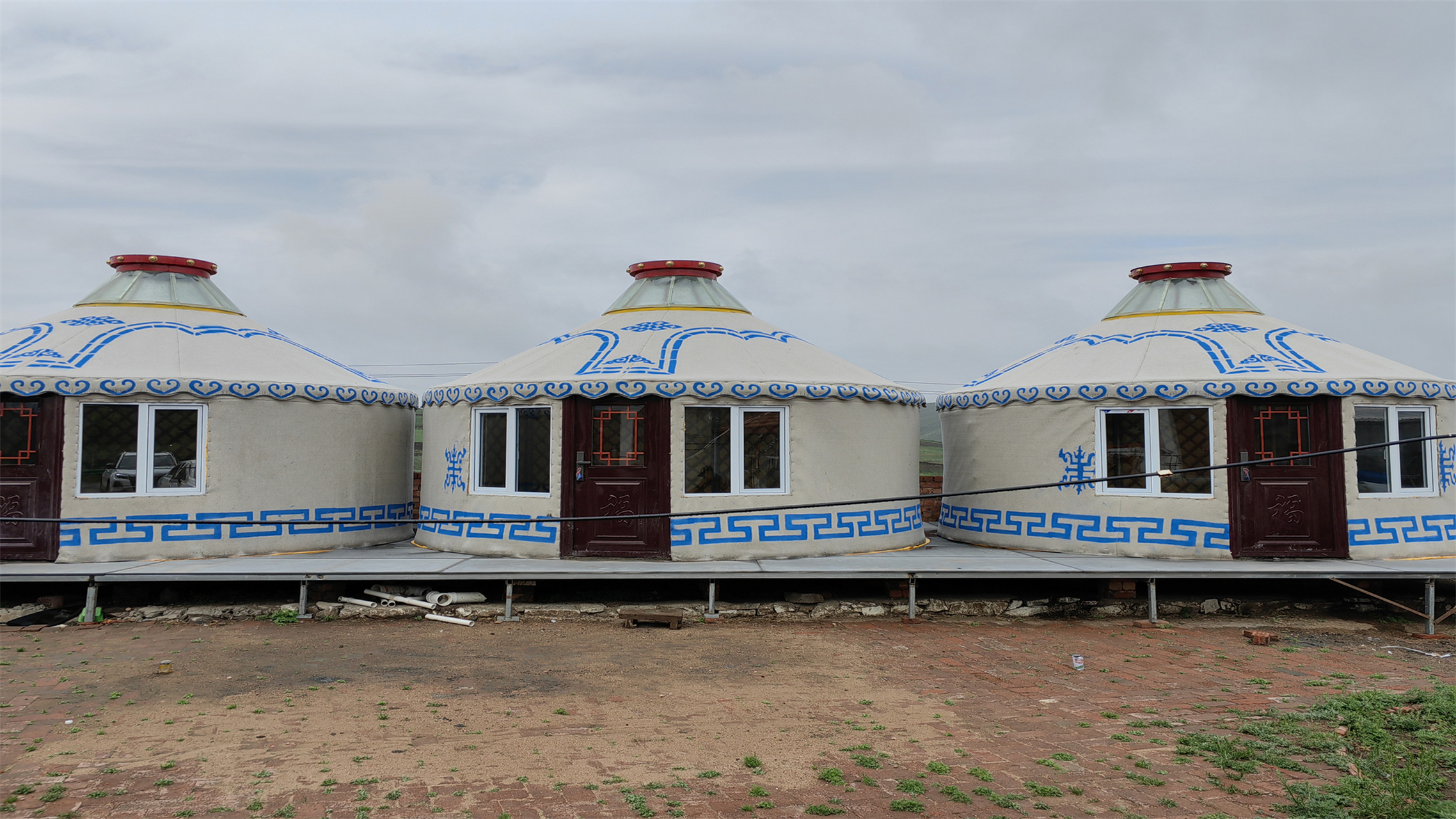 蒙古包帐篷# 在蒙古包的温暖庇护下,与自然为伴,感受原始与现代的