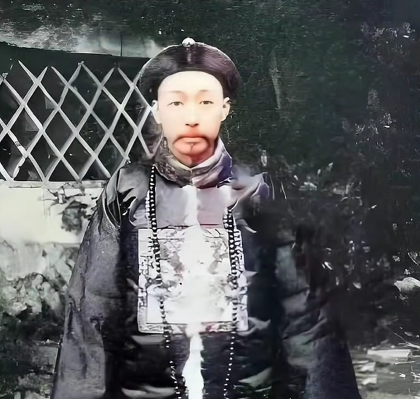 晚清,第62代天师张元旭的照片,照片是第62代天师张